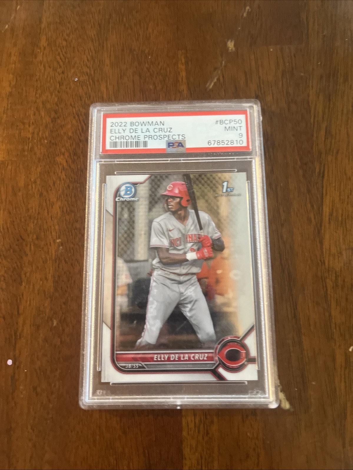 2022 Bowman Chrome Prospects Elly De La Cruz #BCP-50 Base (1st Bowman) Mint - Trading Card Image