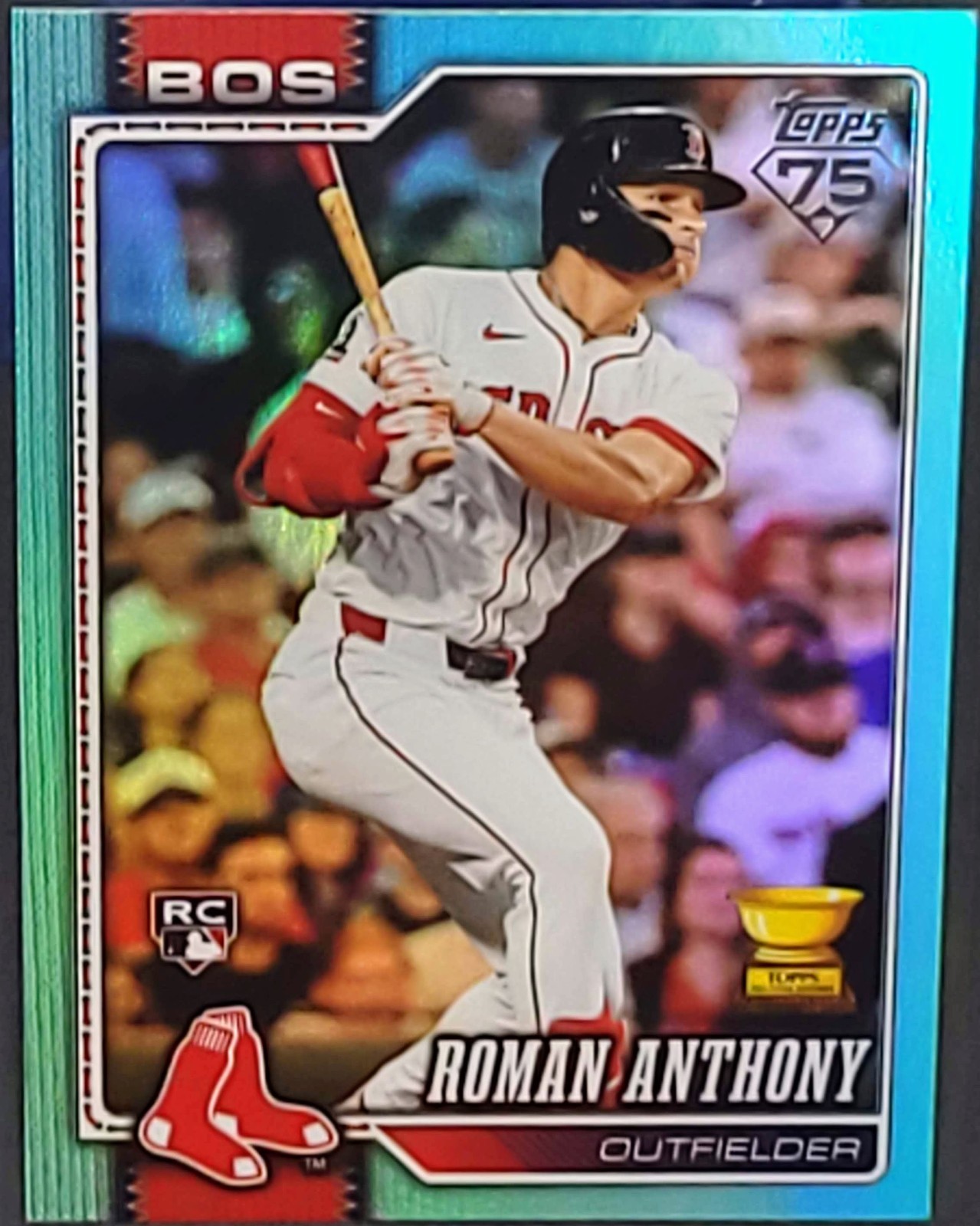Roman Anthony - Blue Foil Rookie Card Blue Foil - Trading Card Image