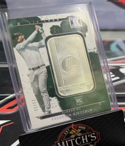 Frederik Kjetttrup 2023 Immaculate Collection LIV Logo Silver Bar Rookie Card /30 LIV Logo Silver Bar Rookie Card (Numbered 13/30) Near Mint - Trading Card Image