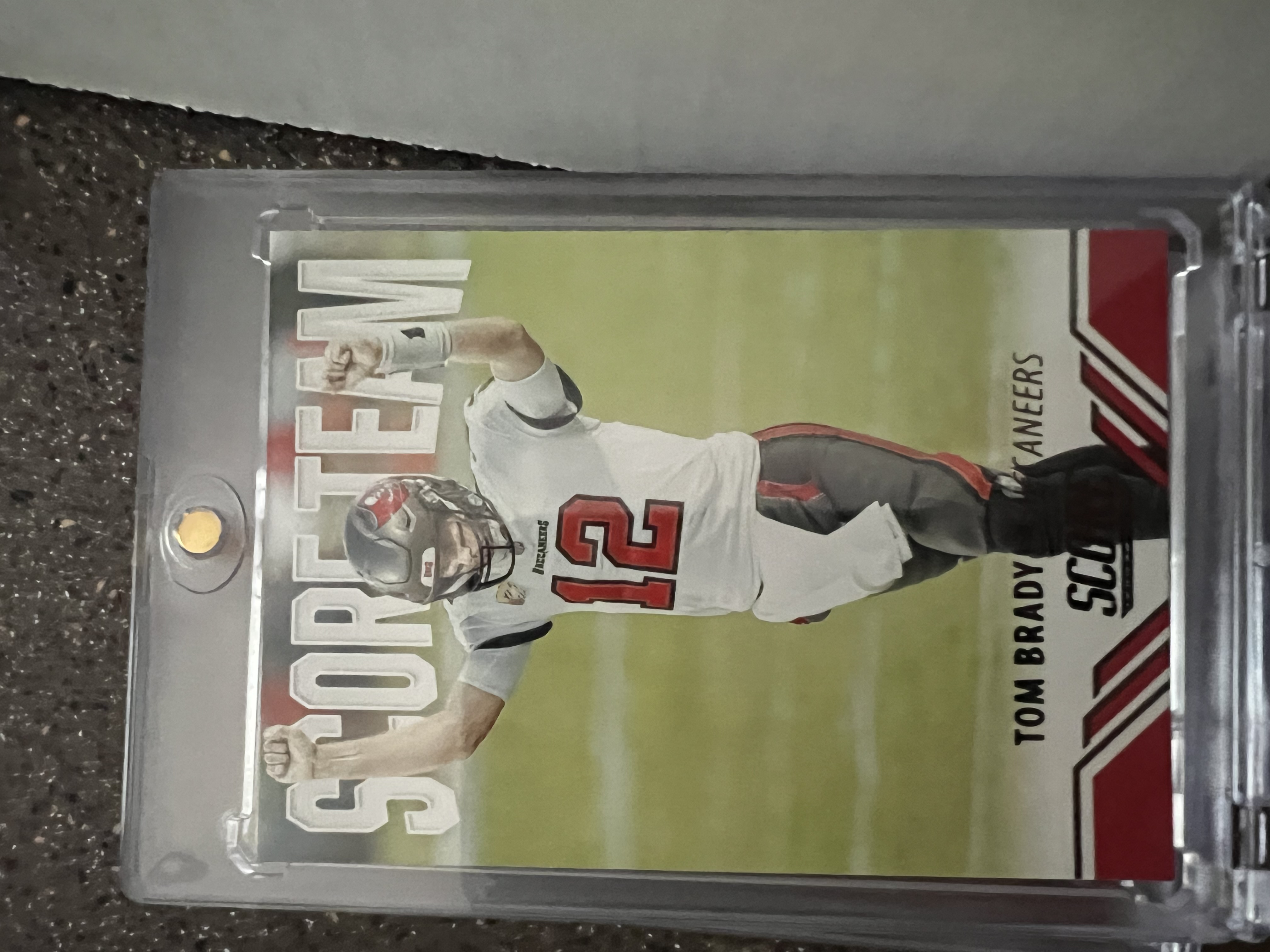 Tom Brady Score Team Score Team Insert Near Mint - Trading Card Image