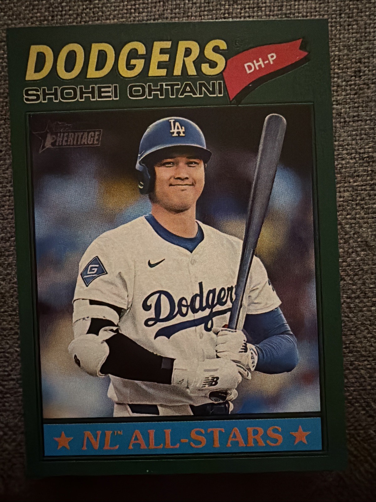 Shohei Ohtani 2024 Topps Heritage DH-P NL All-Stars Base - Trading Card Image
