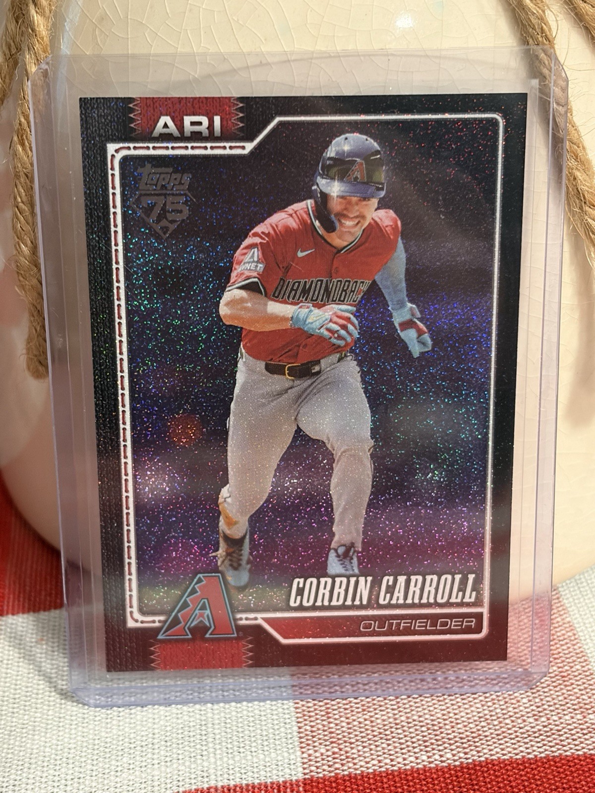 Corbin Carroll - Topps 2024 Topps Chrome Black Refractor Black Refractor - Trading Card Image