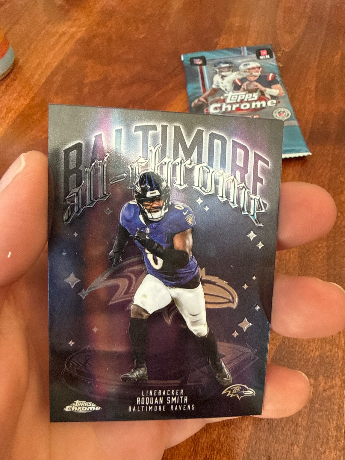 Roquan Smith All-Chrome ACT-21 Base - Trading Card Image