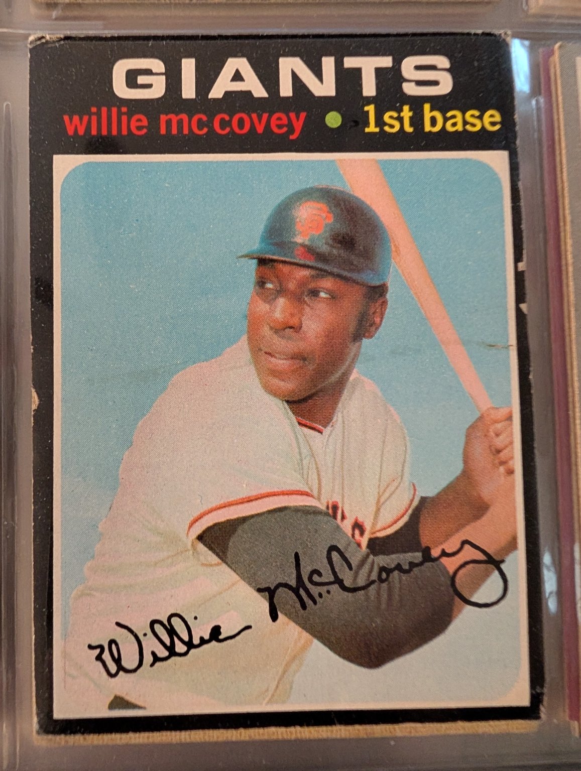 Willie McCovey Base - Trading Card Image