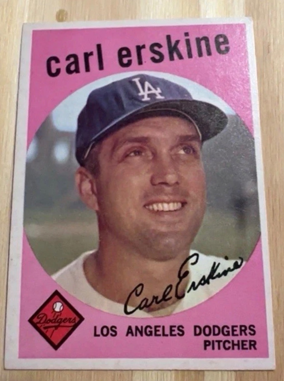 Carl Erskine Base - Trading Card Image