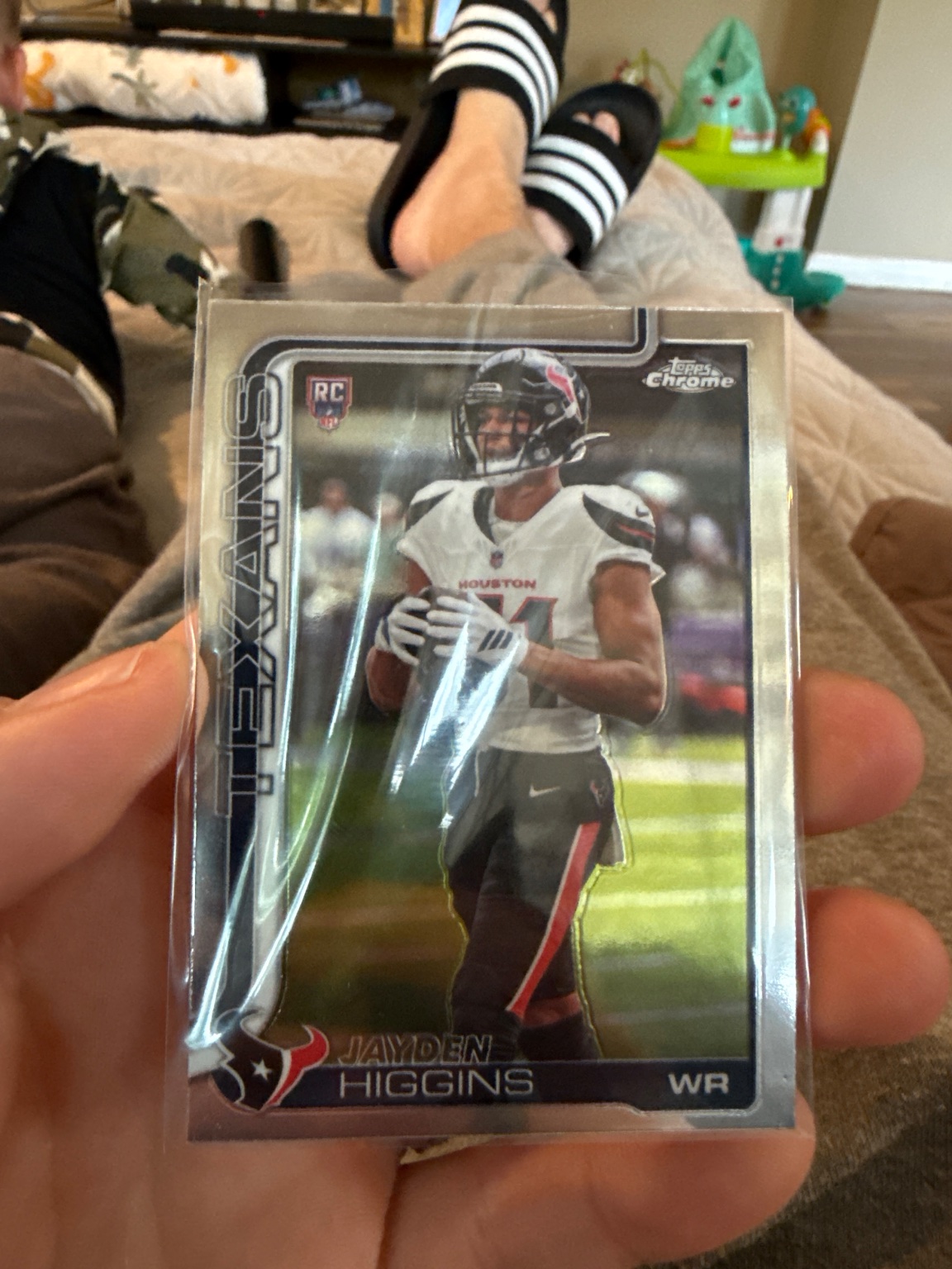 Jayden Higgins - Topps Chrome Rookie Card Base - Trading Card Image