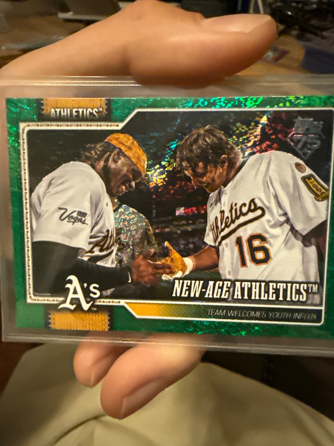 Lawrence Butler & Nick Kurtz - New-Age Athletics Green Refractor Green Refractor - Trading Card Image