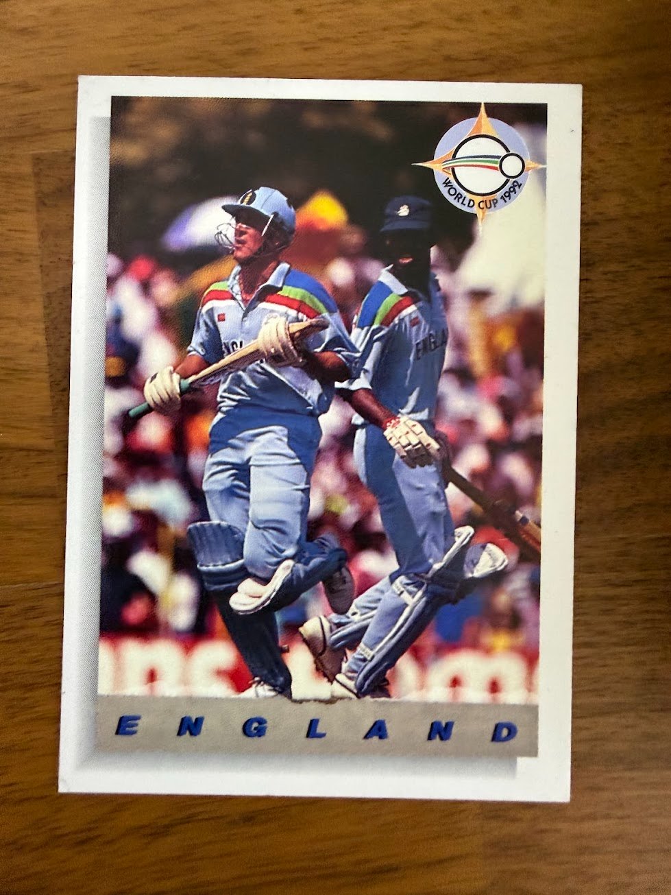 England Team Card (1992 World Cup) Base - Trading Card Image