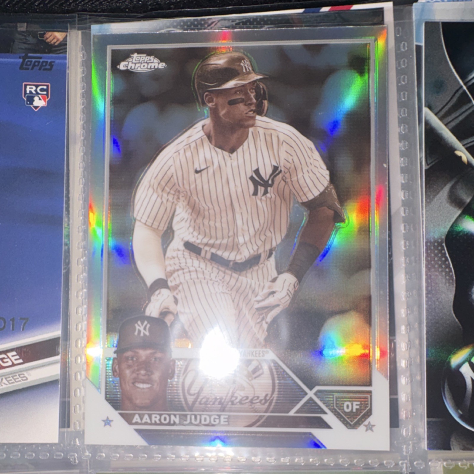 Aaron Judge 2017 Topps Chrome Refractor Refractor - Trading Card Image