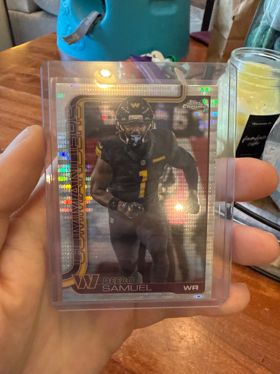 Deebo Samuel - Topps Chrome Galaxy Refractor Galaxy Refractor - Trading Card Image