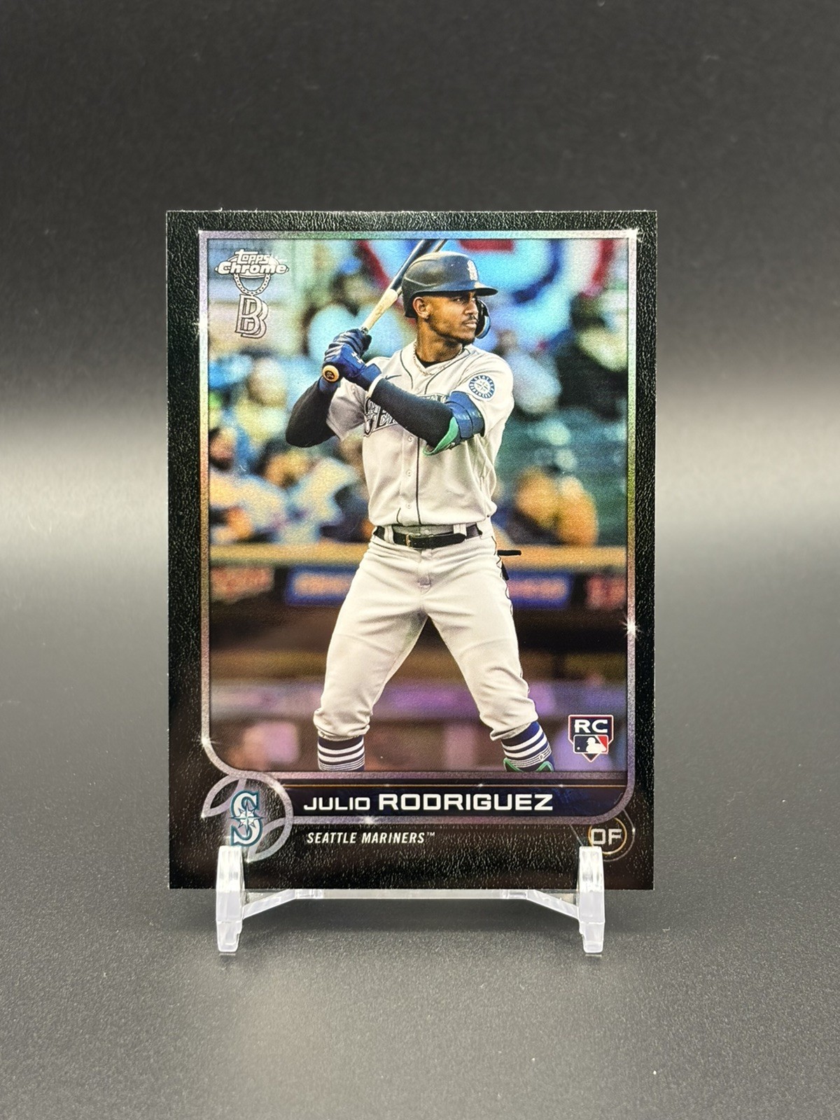 Julio Rodríguez - Topps Chrome Base Rookie Card Base - Trading Card Image