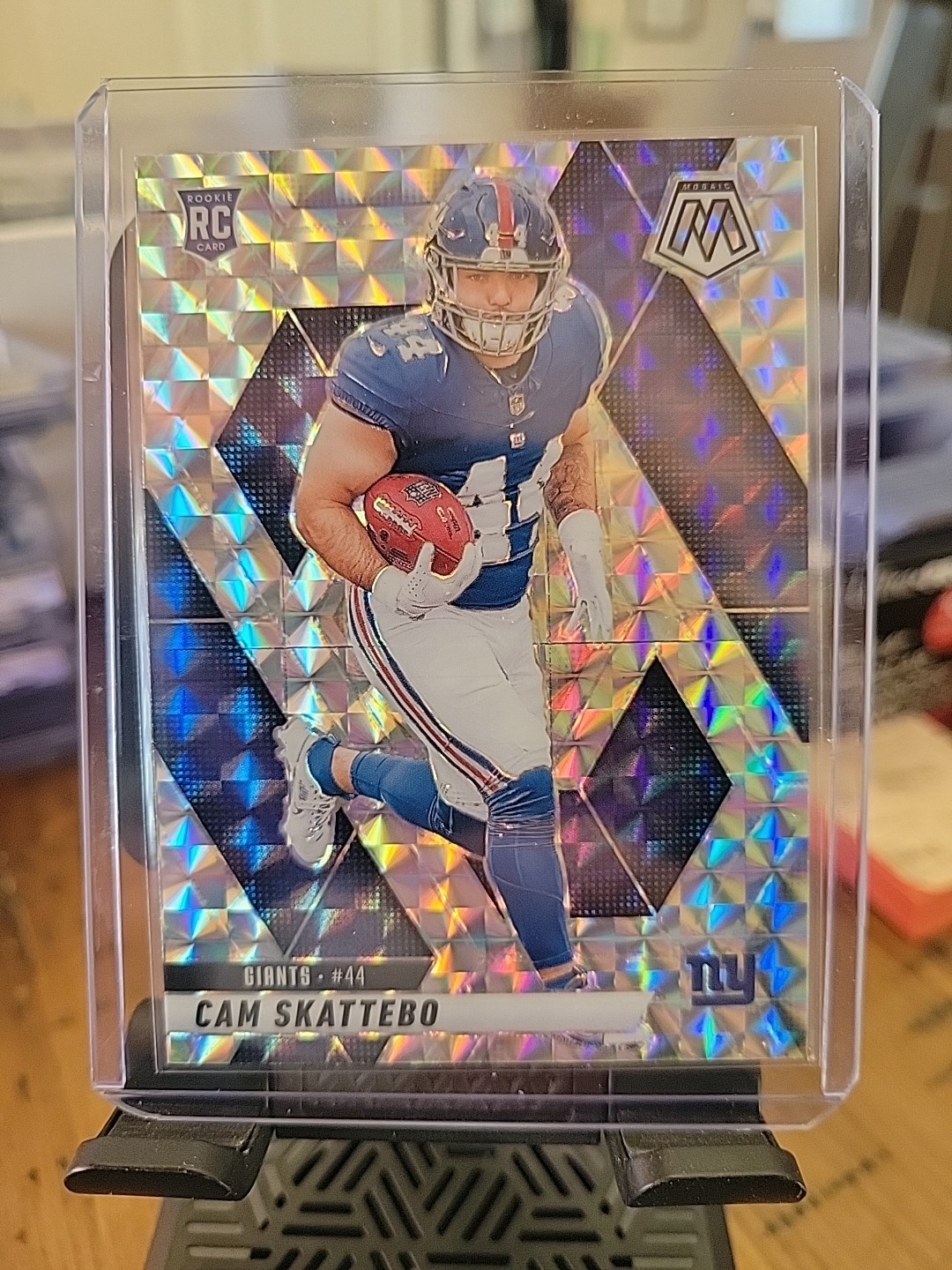 Cam Skattebo 2025 Panini Mosaic Rookie Card Genesis Genesis - Trading Card Image