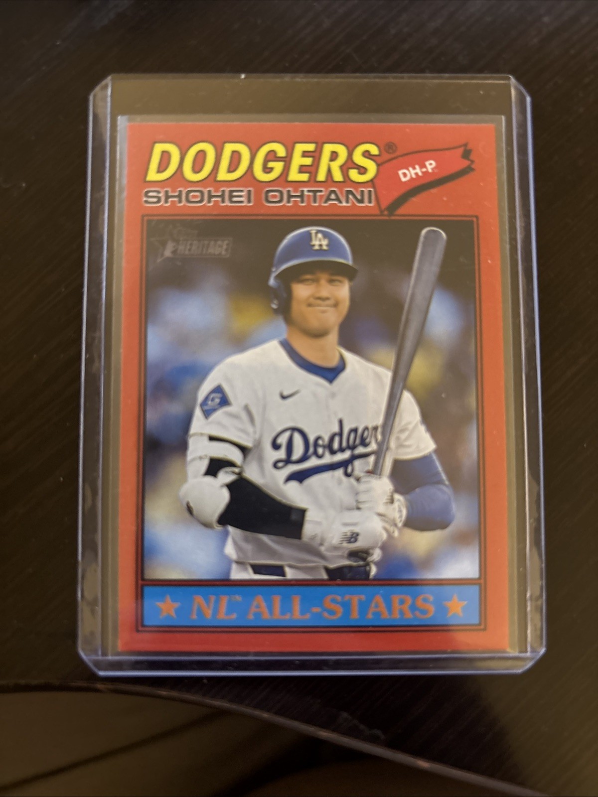 Shohei Ohtani 2024 Topps Heritage Red Border NL All-Stars Red Border NL All-Stars - Trading Card Image