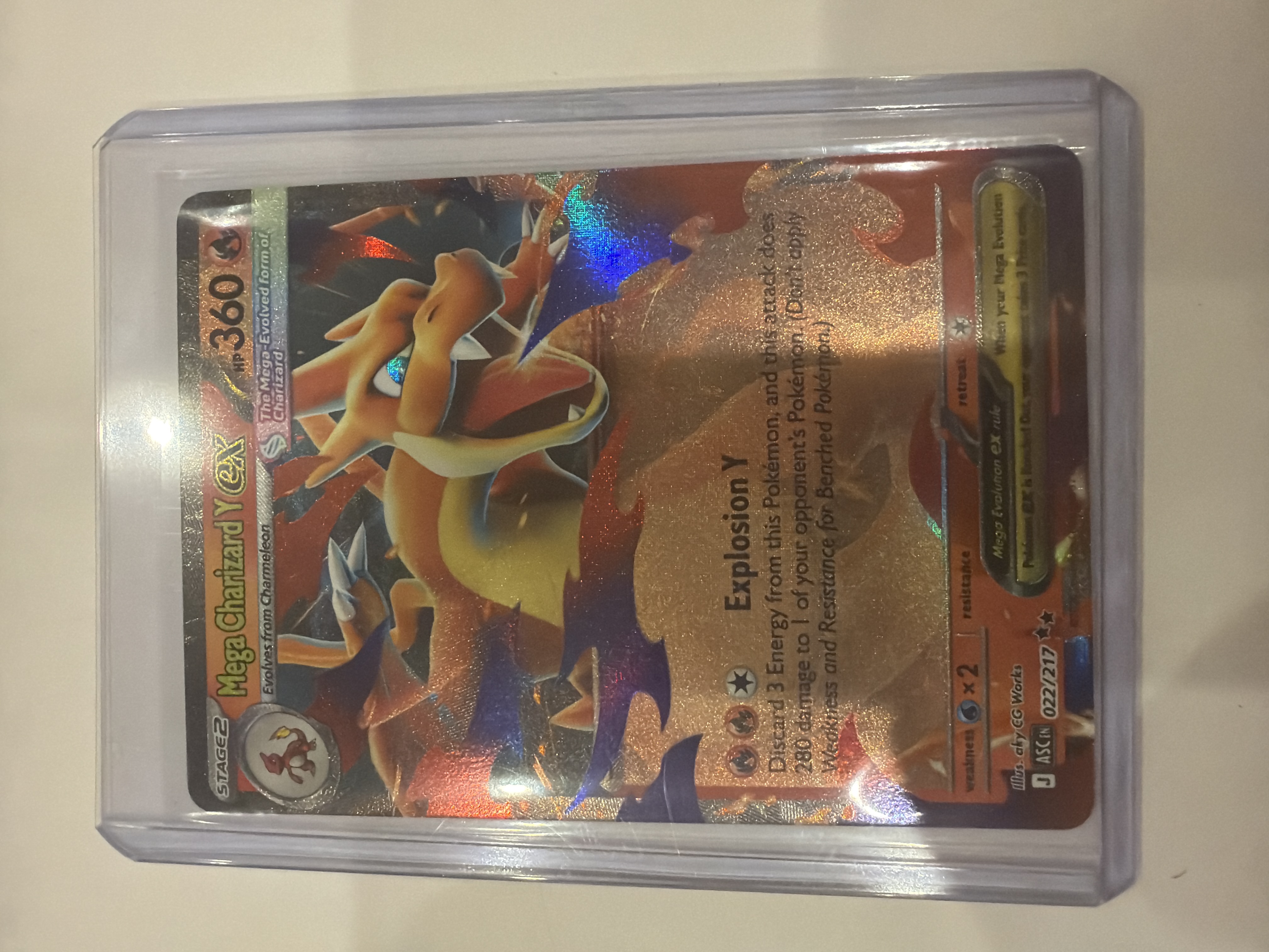 Mega Charizard Y EX Holo Rare - Trading Card Image