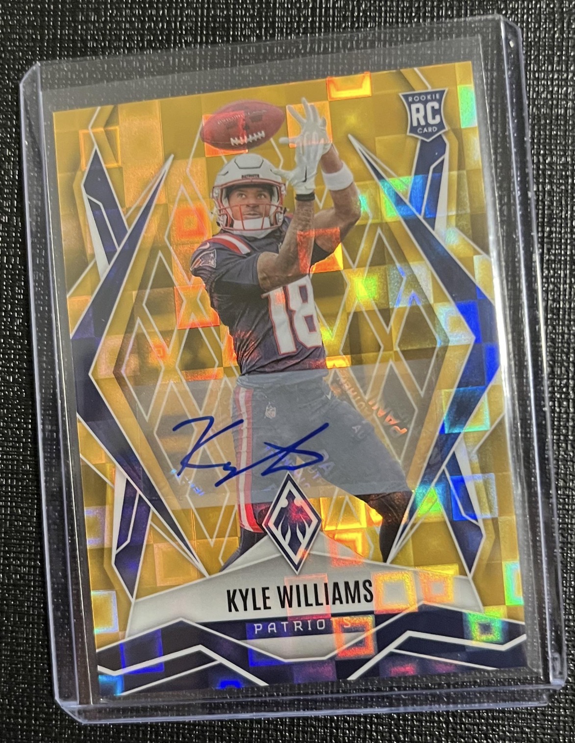 Kyle Williams 2025 Panini Phoenix Gold Autograph Rookie Card /10 Gold Autograph /10 Near Mint - Trading Card Image