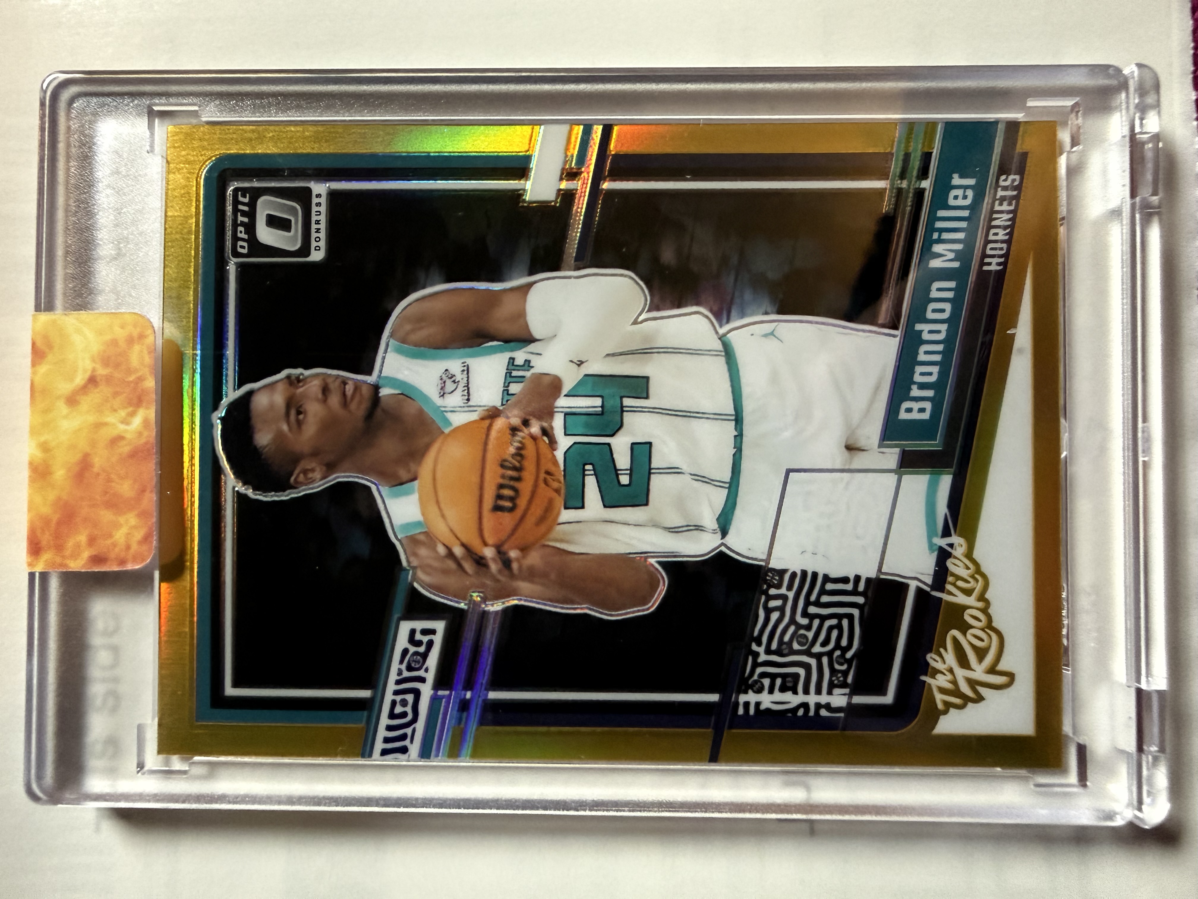 Brandon Miller 2023 Panini 2023-24 Donruss Optic Gold Gold - Trading Card Image