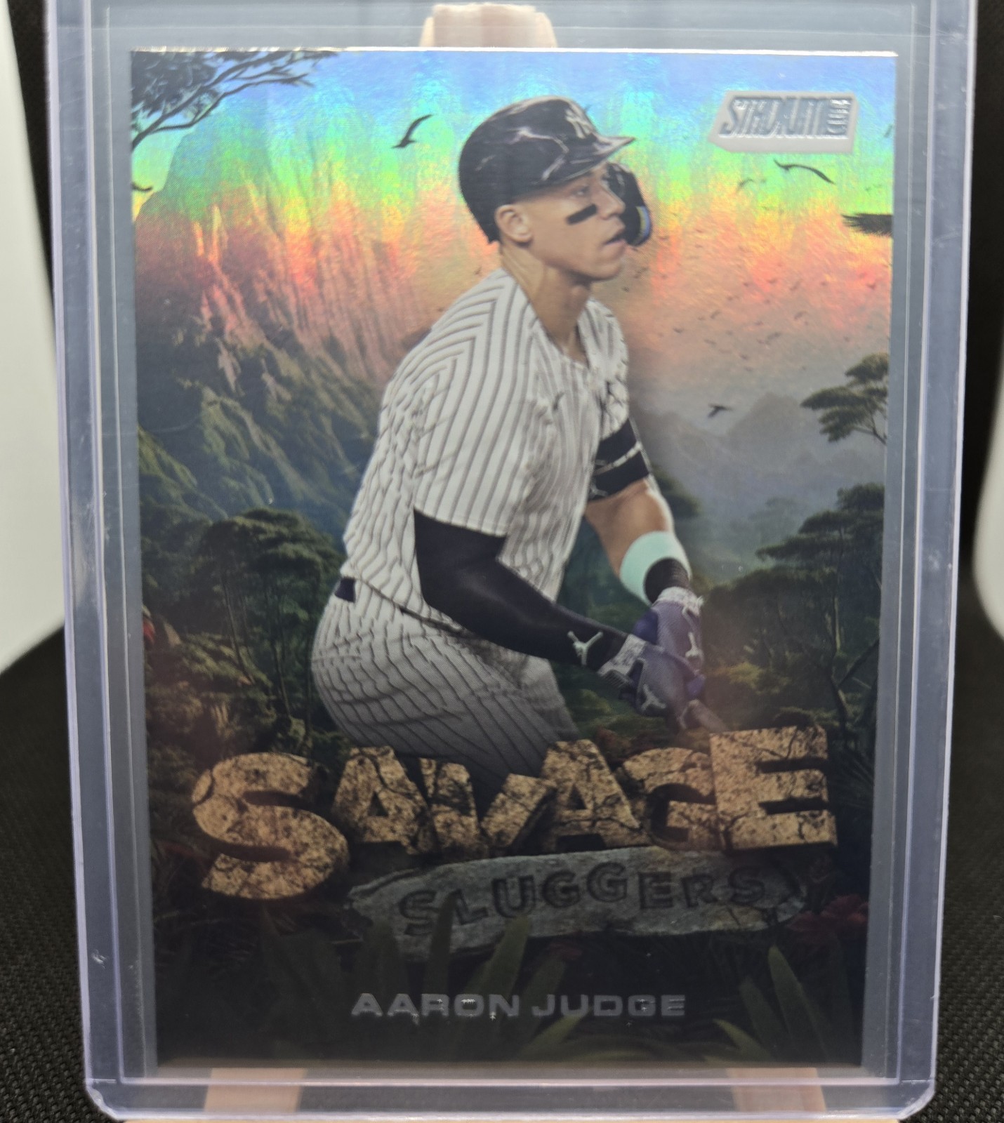 Aaron Judge Savage Sluggers Rainbow Foil Rainbow Foil - Trading Card Image