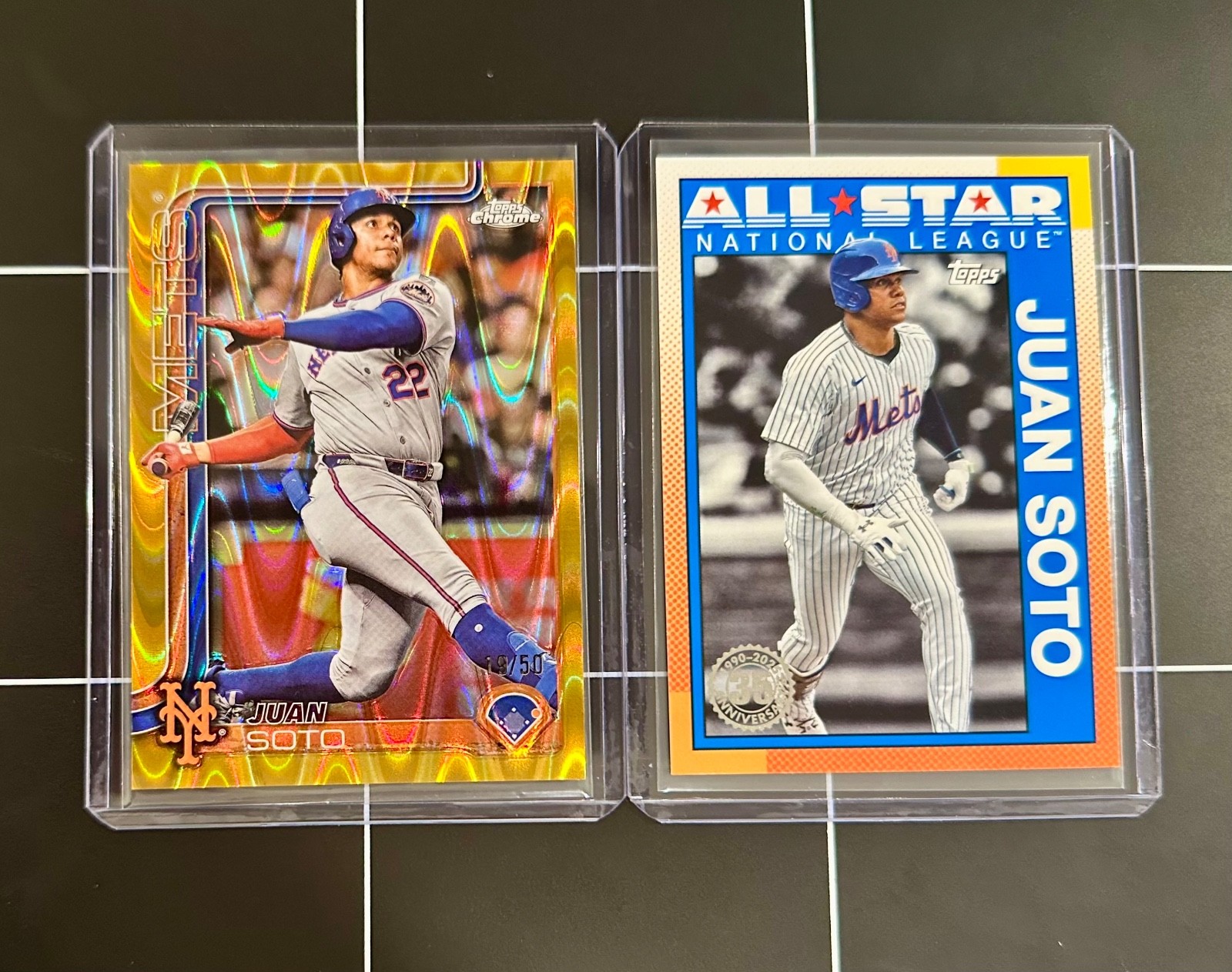 Juan Soto - 2024 Topps Chrome Gold Refractor /50 Gold Refractor - Trading Card Image