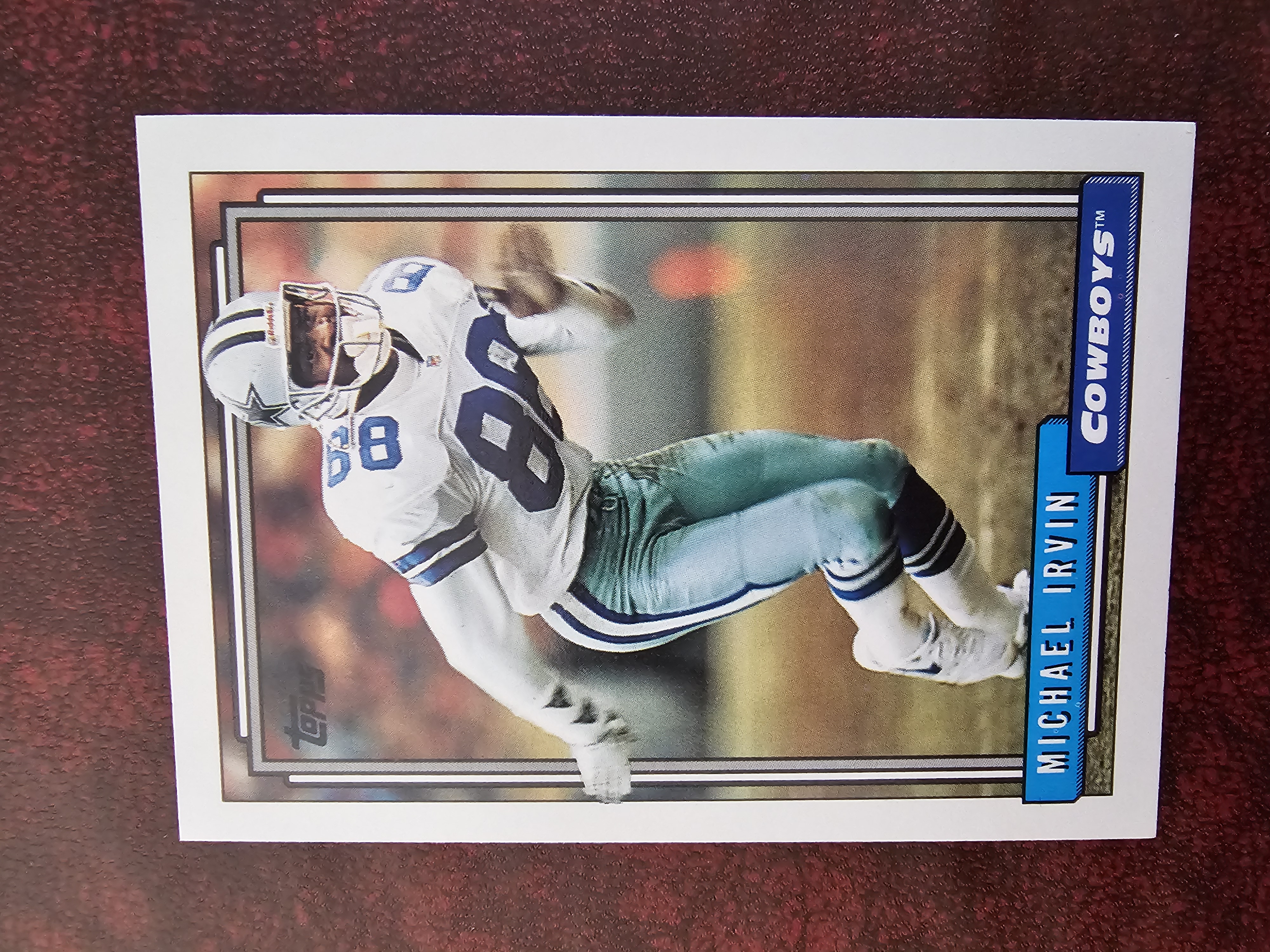 Michael Irvin 1991 Topps #368 Near Mint - Trading Card Image