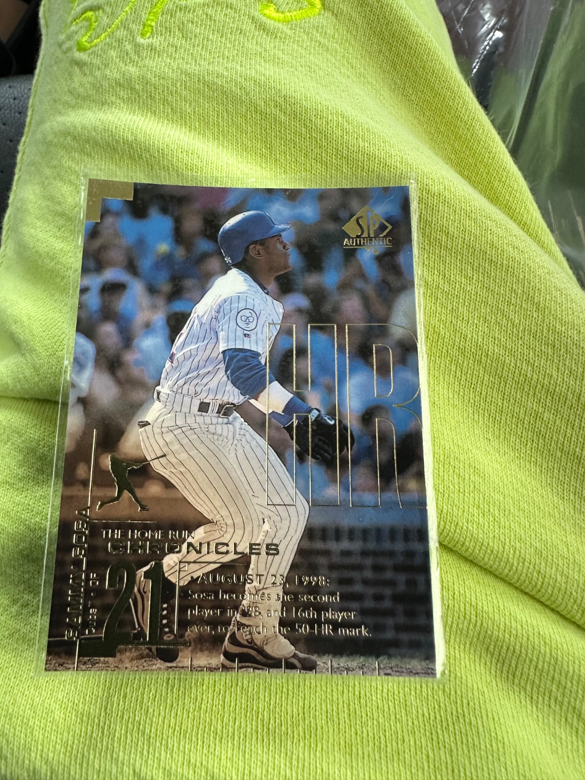 Sammy Sosa The Home Run Chronicles The Home Run Chronicles Insert - Trading Card Image