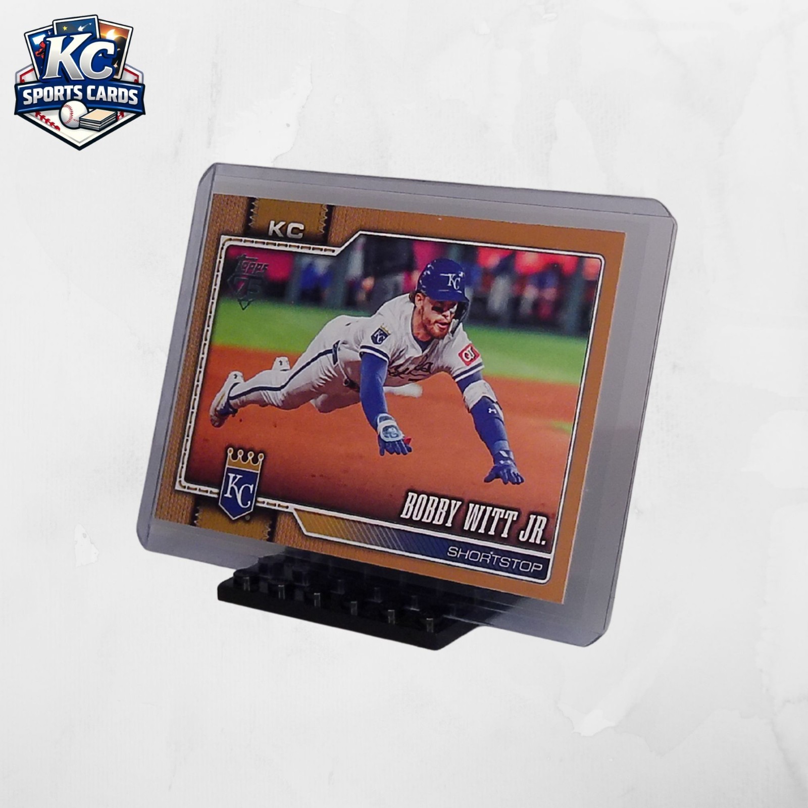 Bobby Witt Jr. 2024 Topps Gold Border Parallel Gold Border Parallel - Trading Card Image