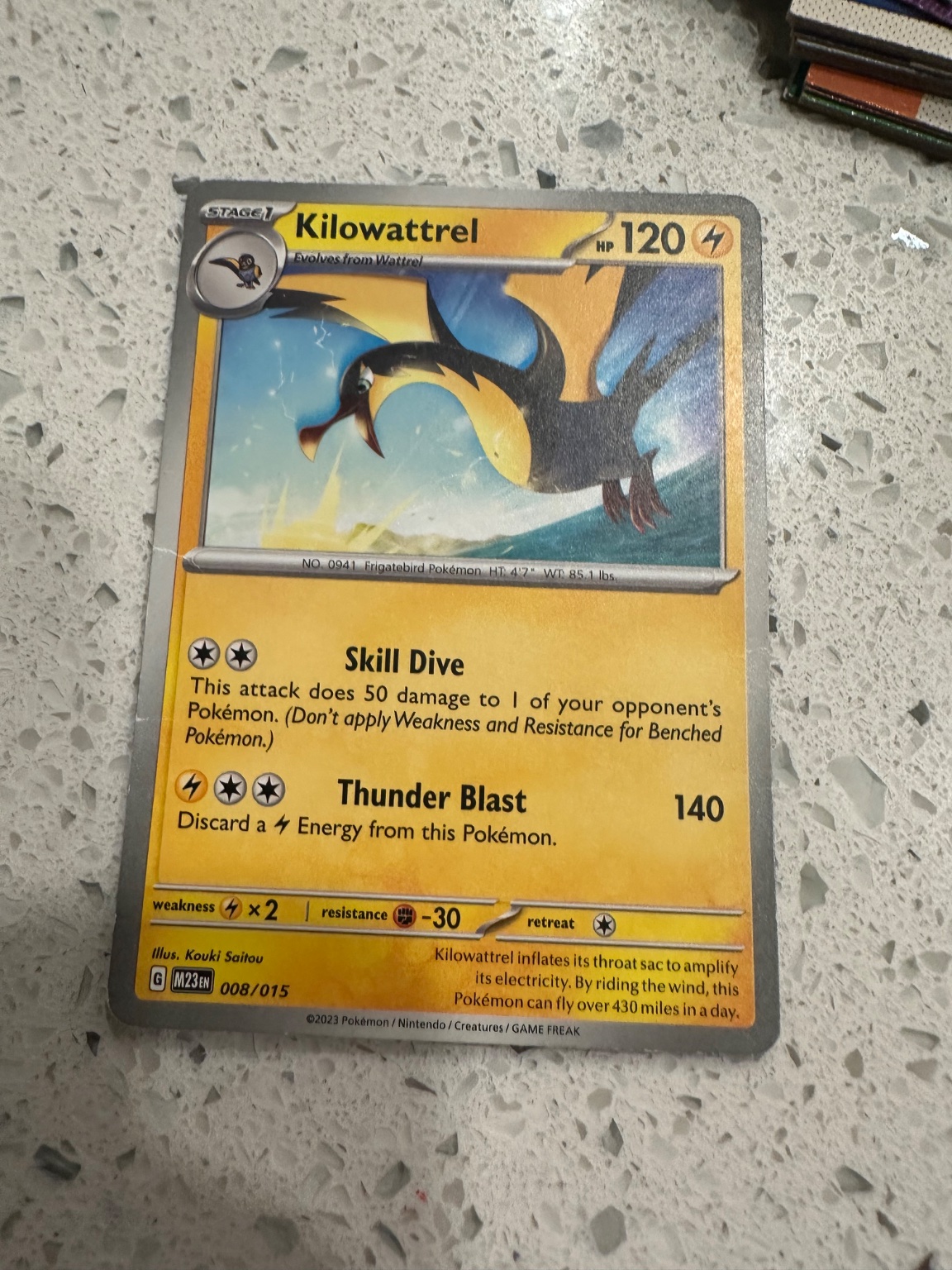 Kilowattrel Holo - Trading Card Image