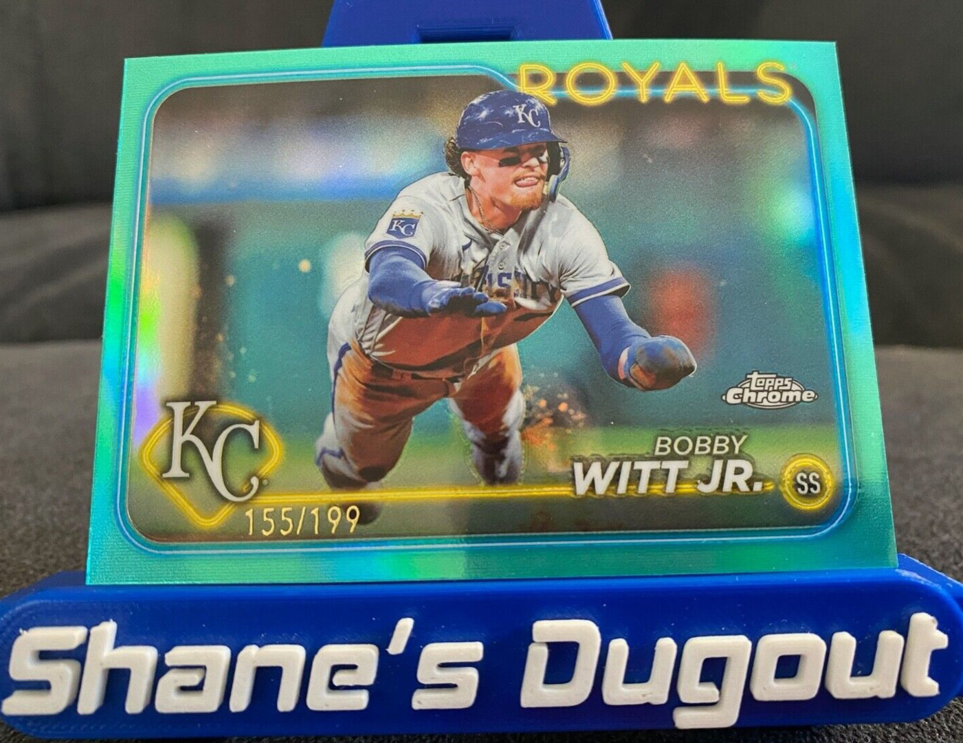 Bobby Witt Jr. 2022 Topps Chrome Teal Refractor Teal Refractor /199 - Trading Card Image