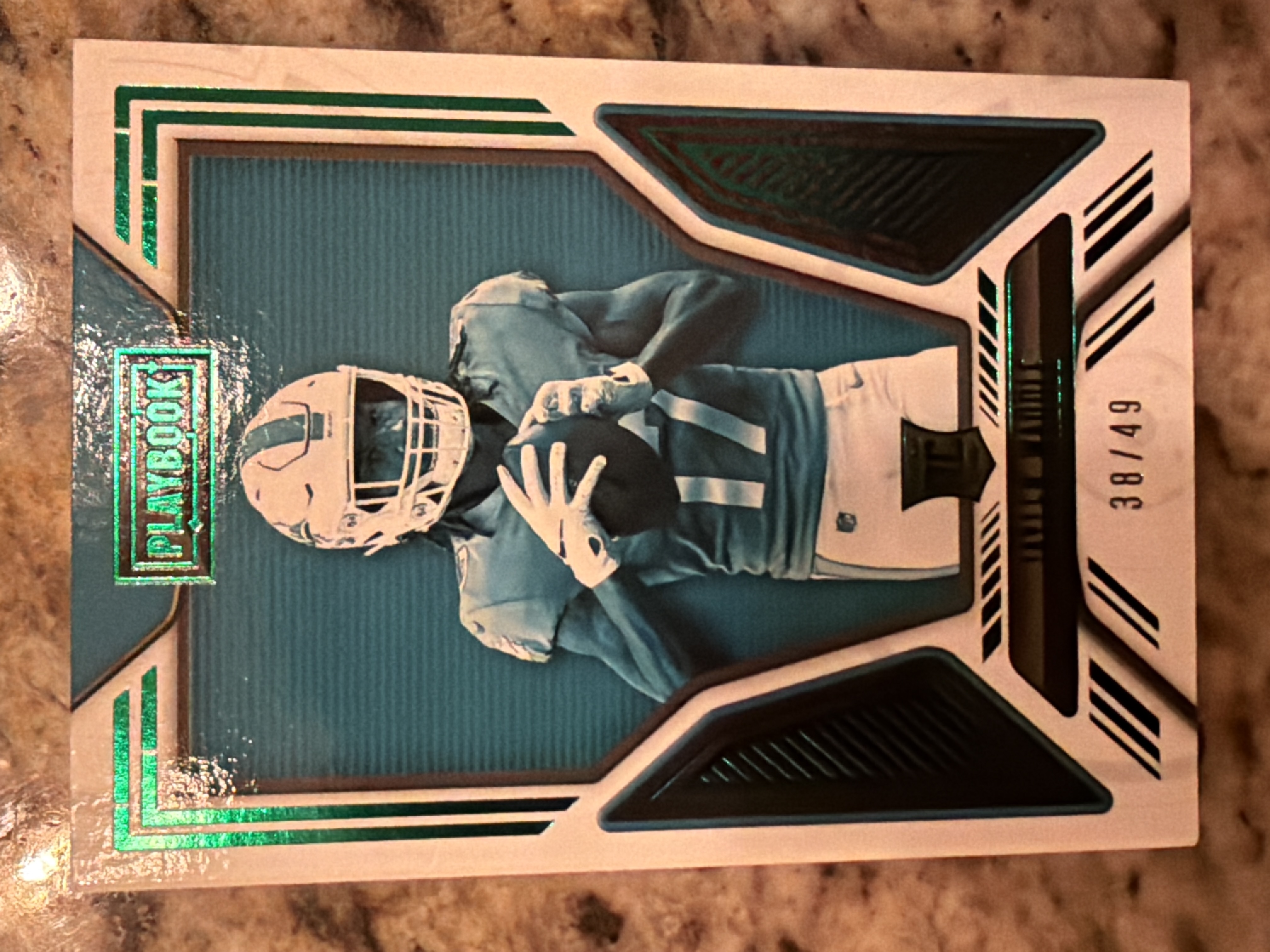 Jaylen Waddle 2021 Playbook Rookie Patch Parallel Numbered Parallel /49 Near Mint - Trading Card Image