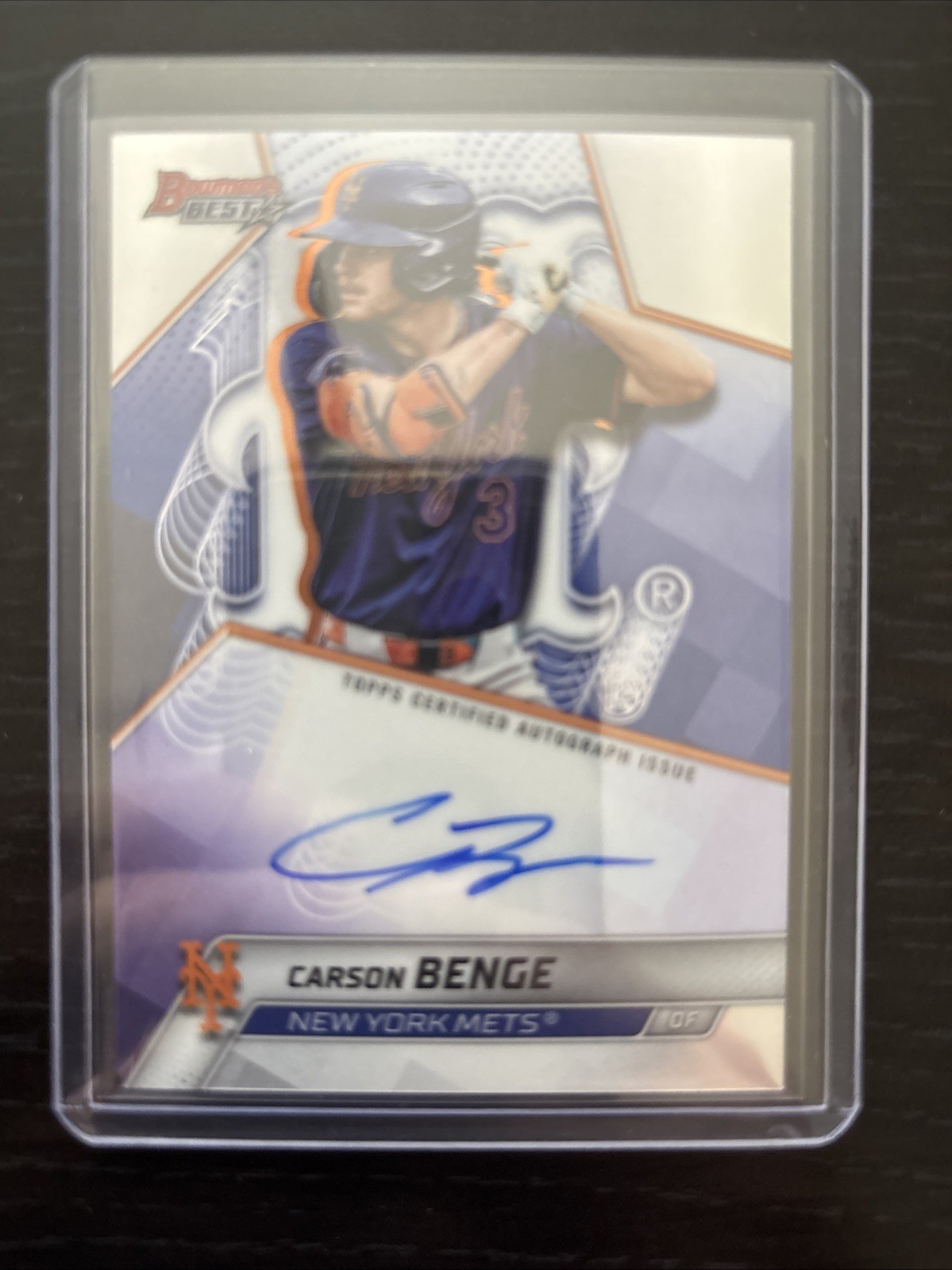 Carson Benge - 2023 Bowman's Best Autograph - Trading Card Image