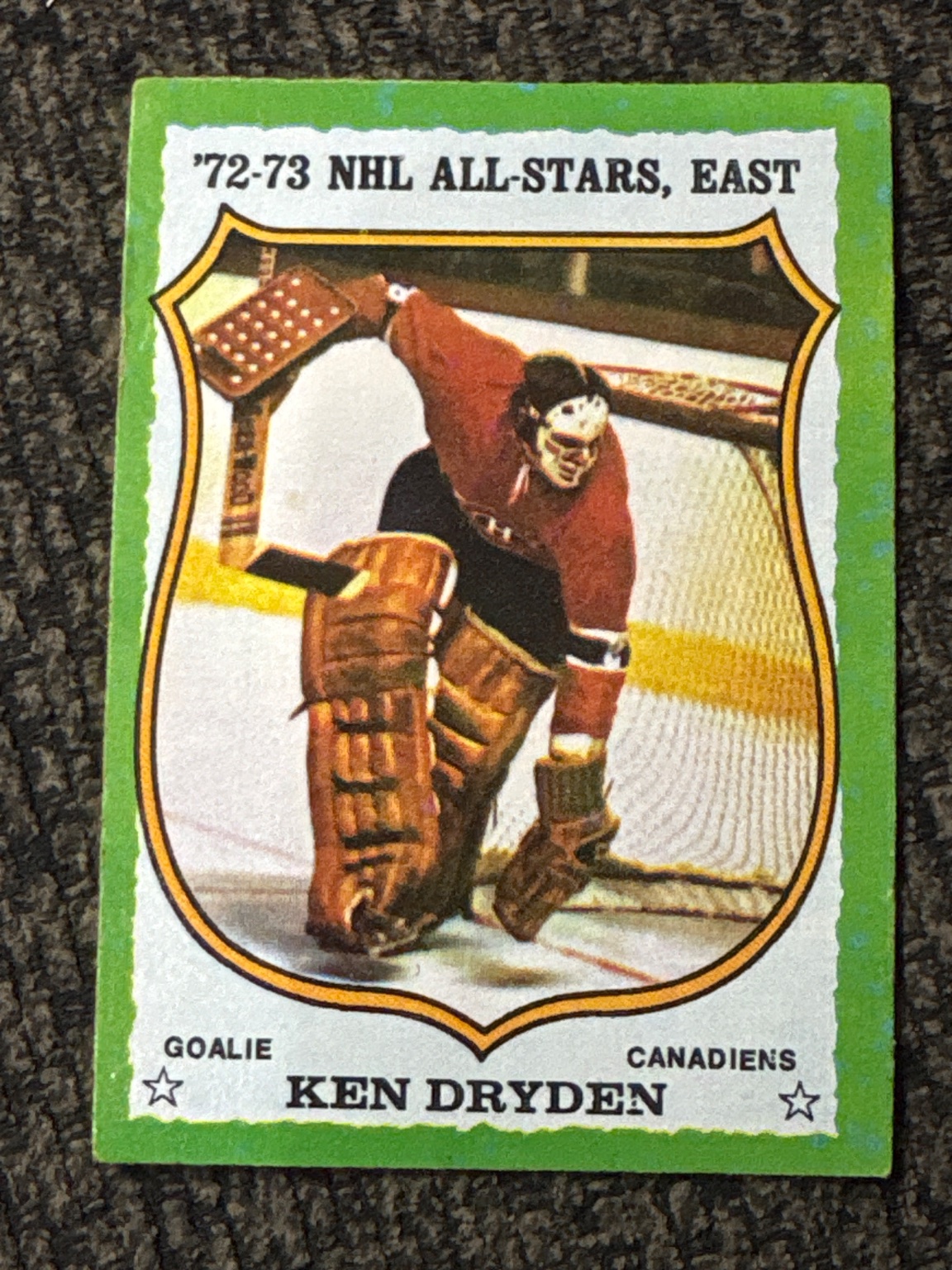 Ken Dryden '72-73 NHL All-Stars, East Base - Trading Card Image