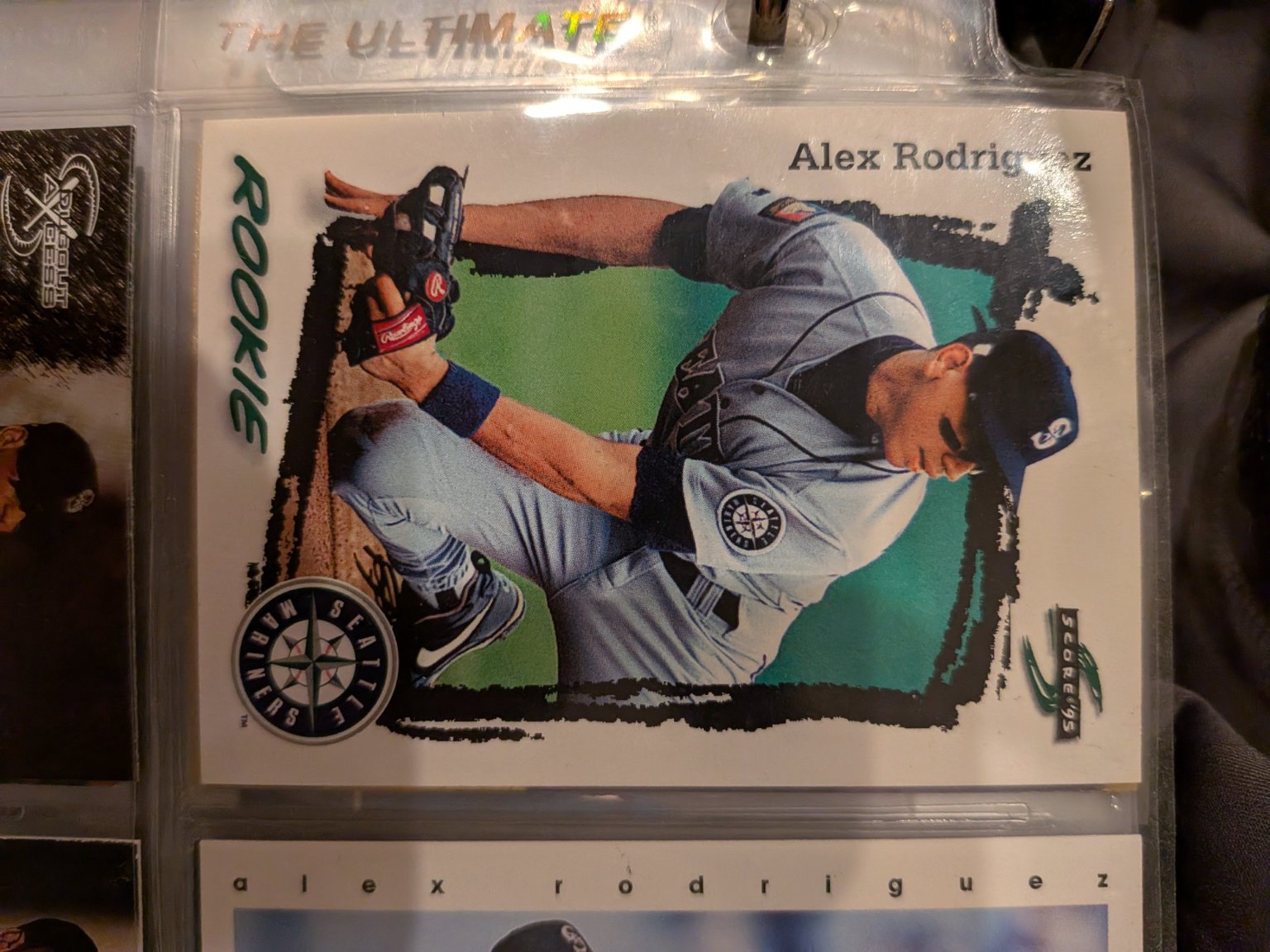 Alex Rodriguez 1995 Score Rookie Card Base - Trading Card Image