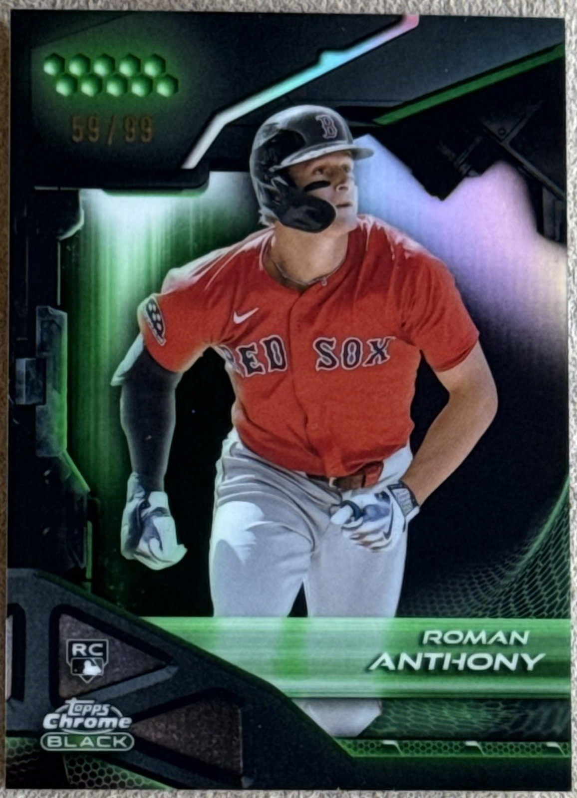 Roman Anthony - Green Refractor /99 Green Refractor Auto - Trading Card Image