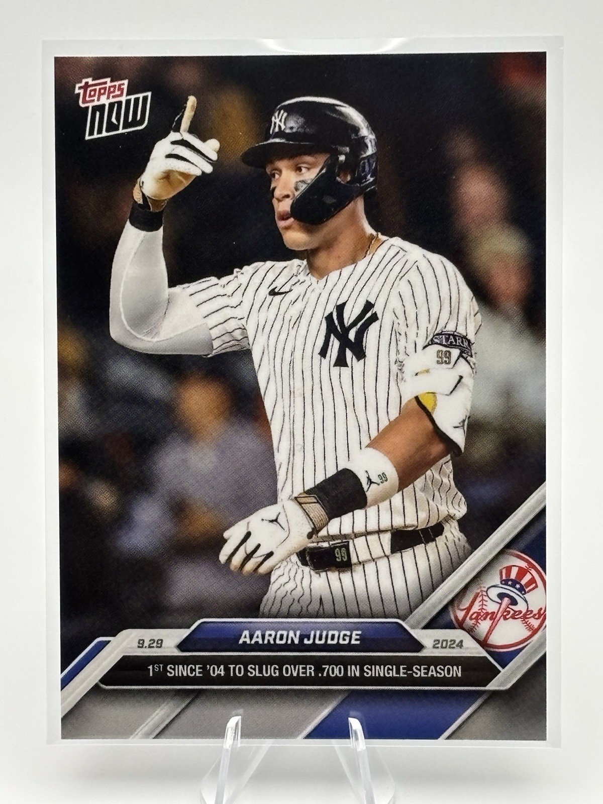 Aaron Judge 2024 Topps Now Card #9.29 Base - Trading Card Image