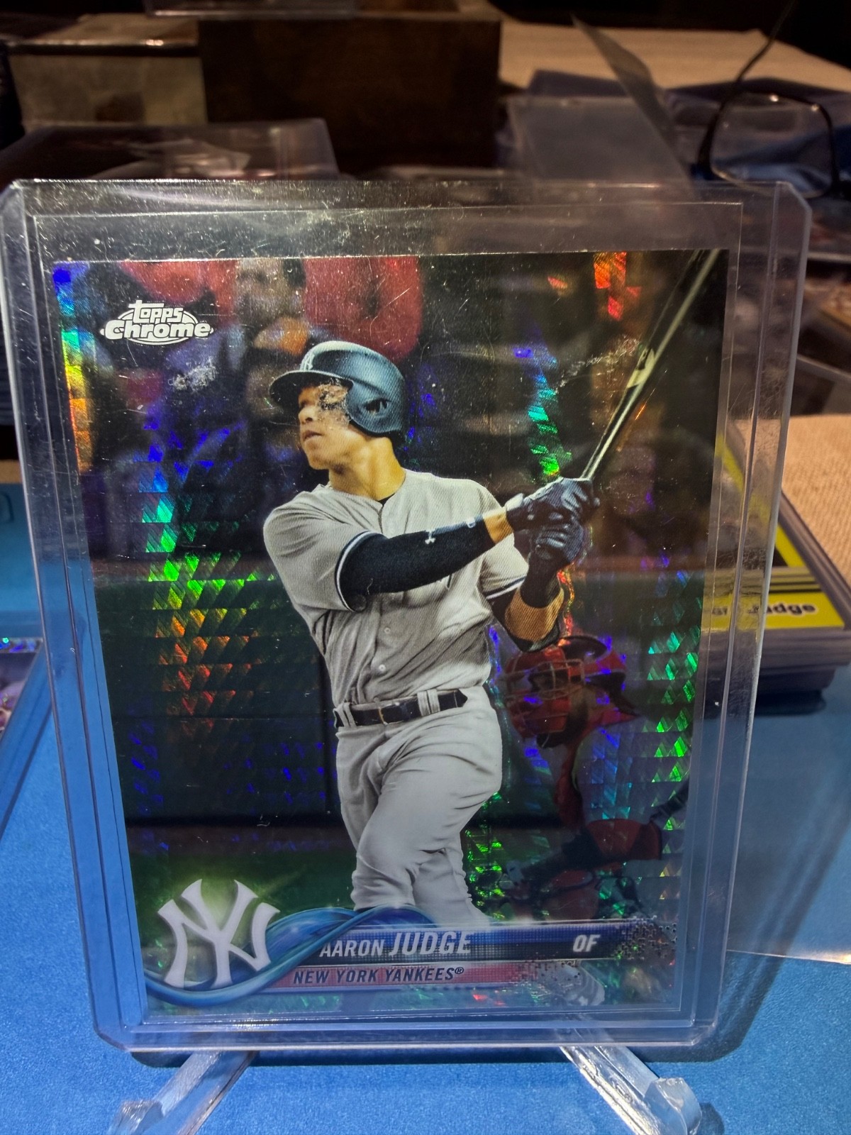 Aaron Judge - Topps Chrome Prism Refractor Prism Refractor - Trading Card Image