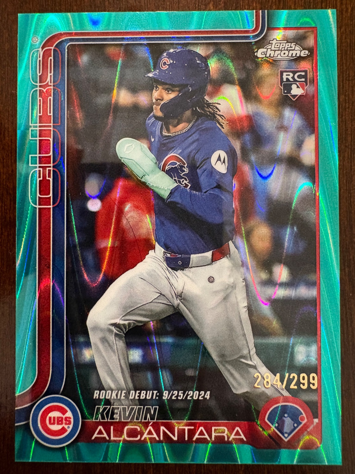 Kevin Alcantara - Teal Raywave Refractor Teal Raywave Refractor - Trading Card Image
