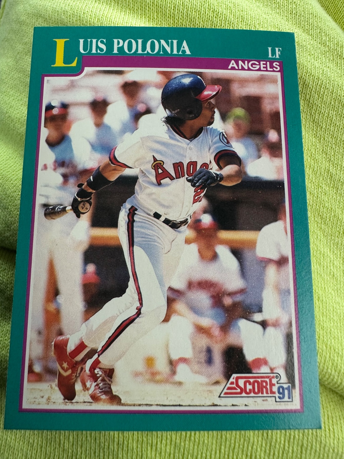 Luis Polonia Base - Trading Card Image