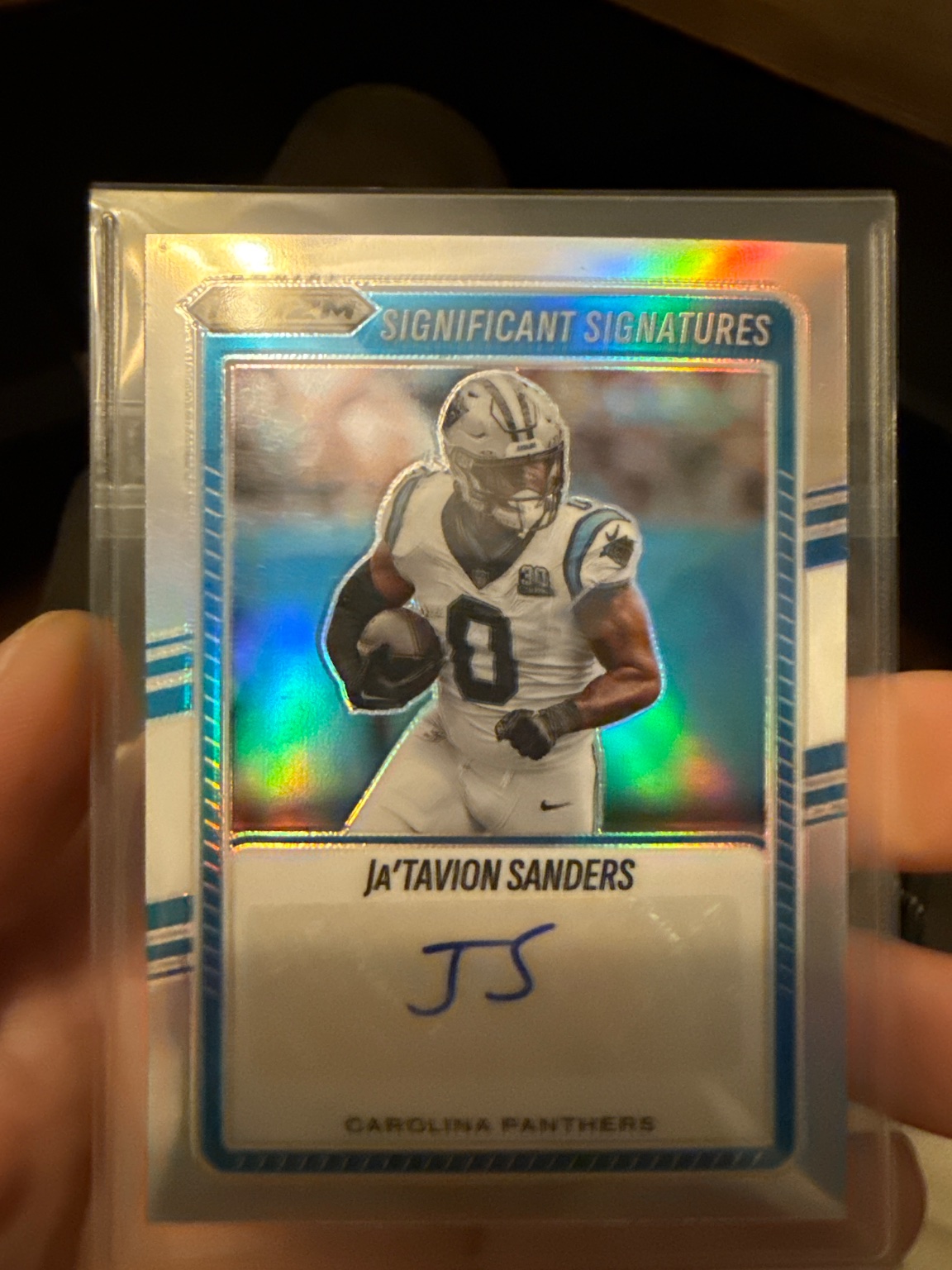 Ja'Tavion Sanders 2025 Panini Prizm Football Silver Prizm Silver Prizm - Trading Card Image