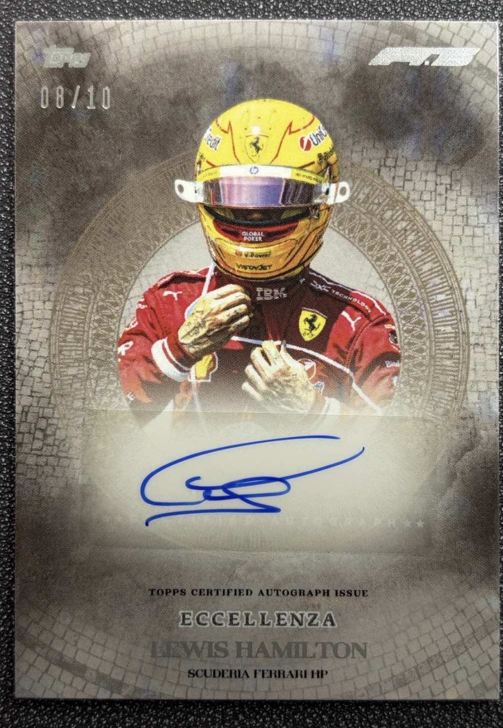 Lewis Hamilton 2024 Topps Eccellenza Autograph /10 Autograph /10 Near Mint - Trading Card Image