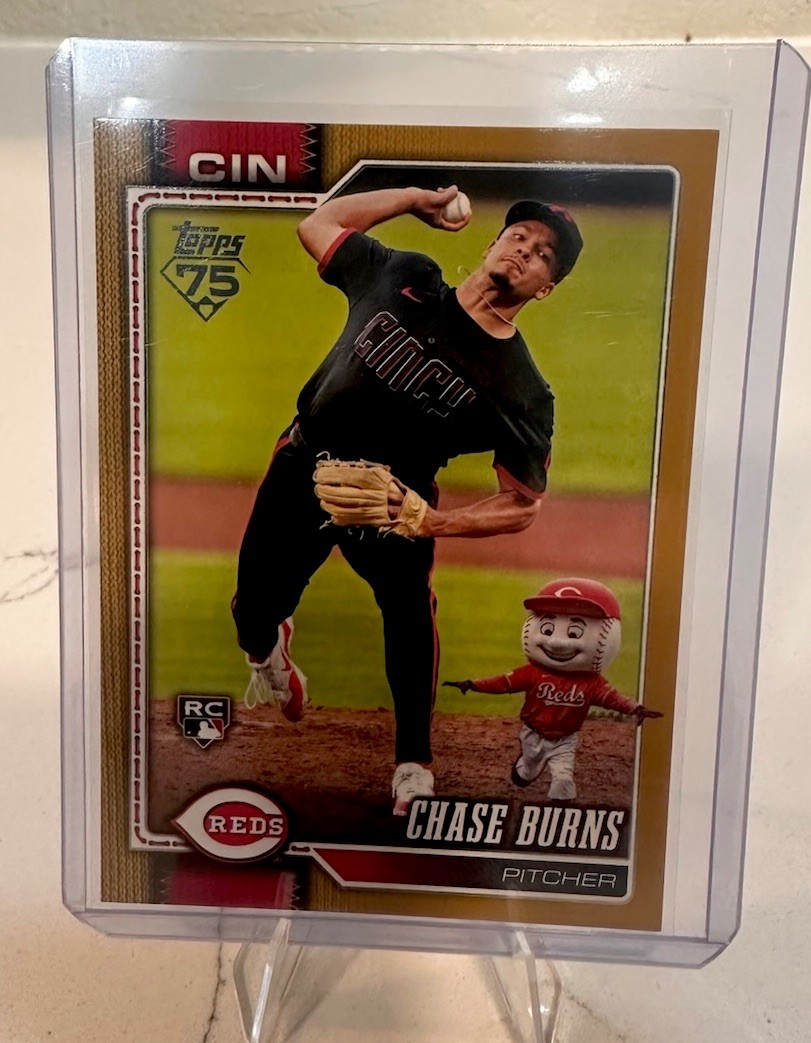 Chase Burns - Gold Parallel Rookie Card Gold Parallel - Trading Card Image