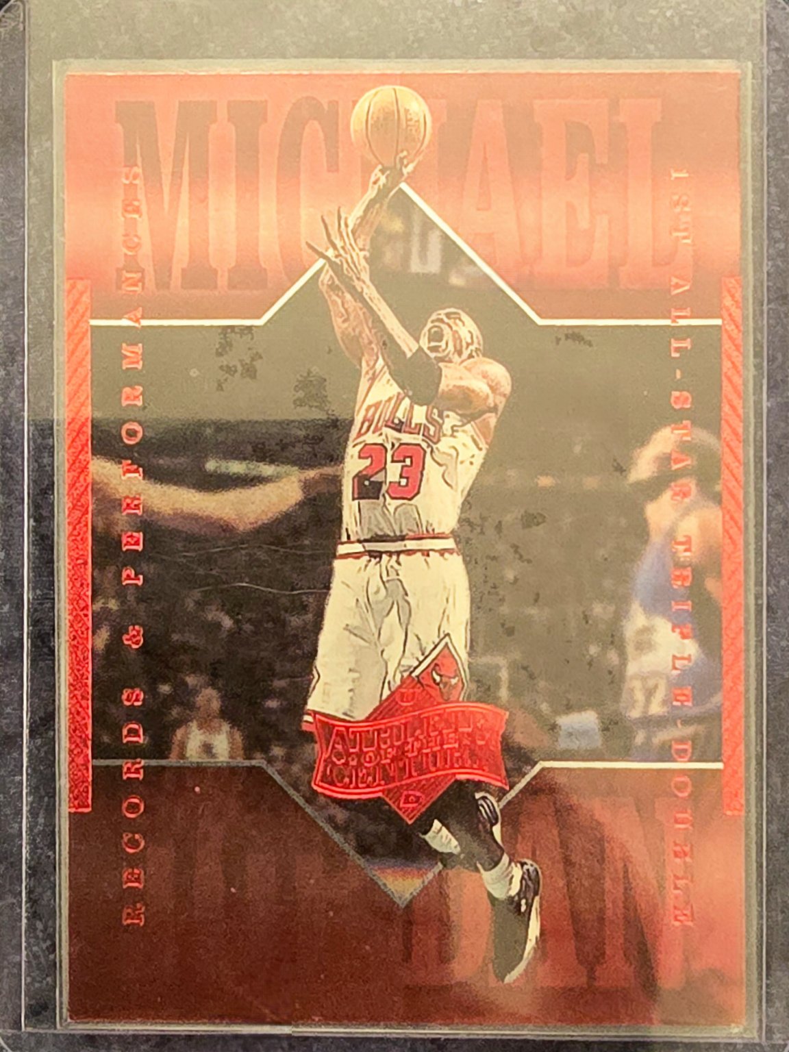 Michael Jordan "Athlete of the Century" Insert