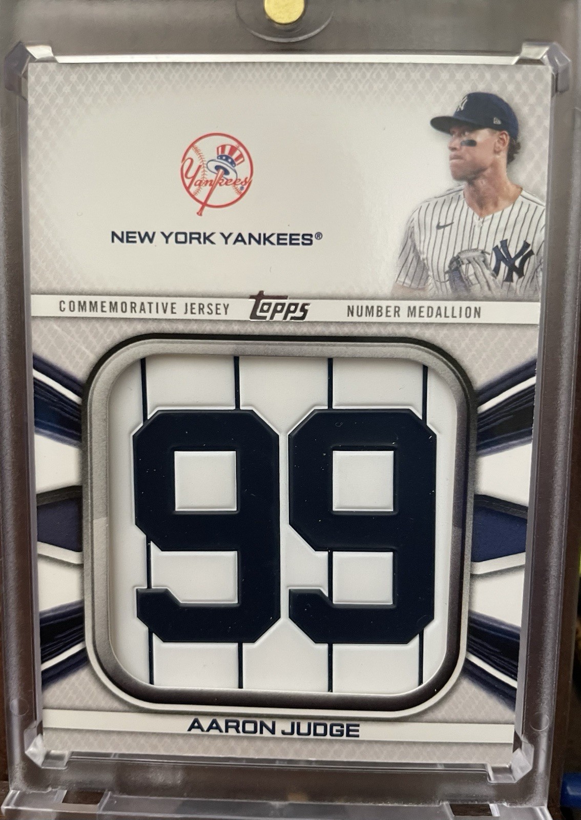 Aaron Judge Commemorative Jersey Number Medallion Commemorative Jersey Number Medallion - Trading Card Image