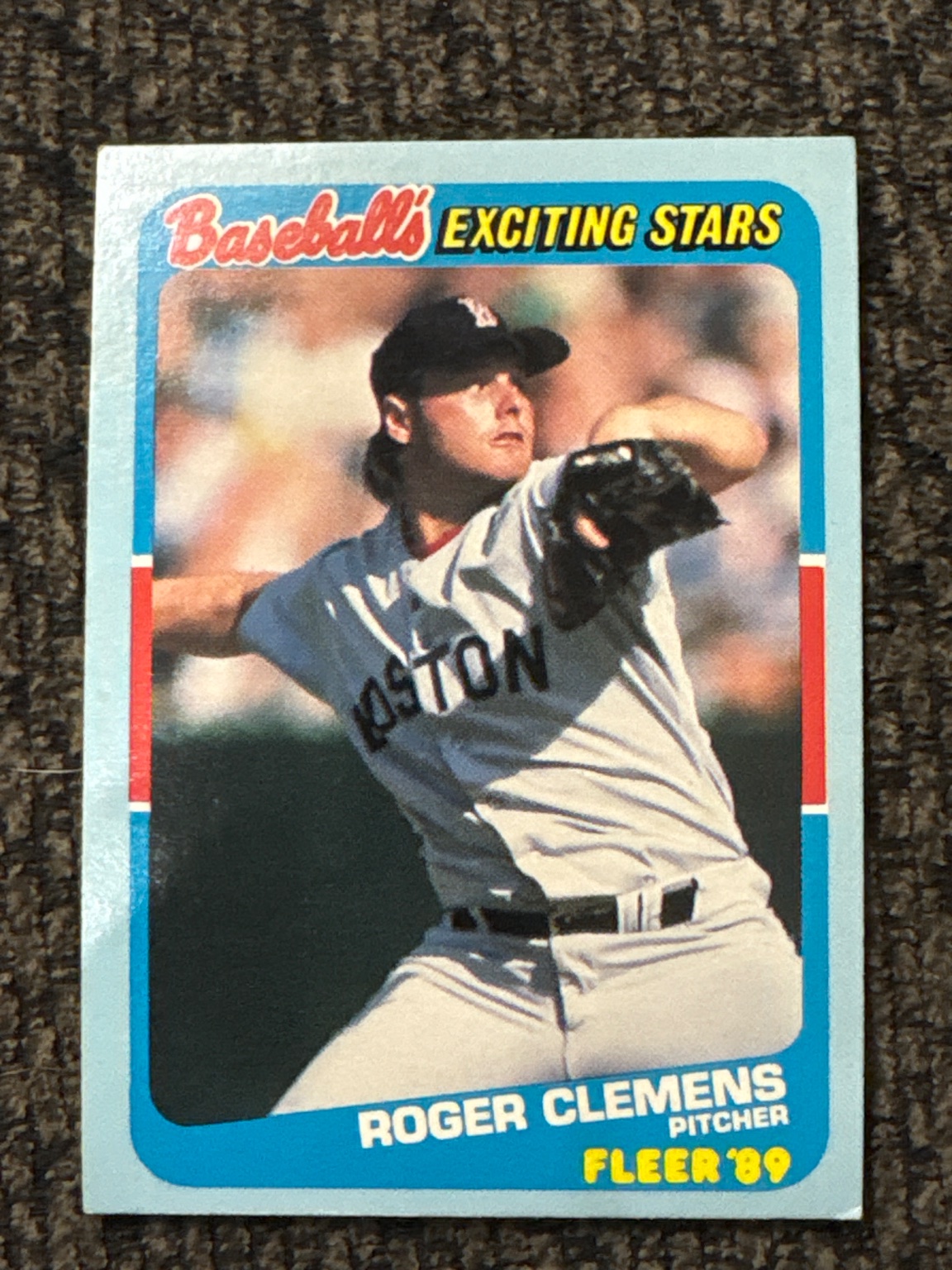 Baseball's Exciting Stars Roger Clemens Base - Trading Card Image