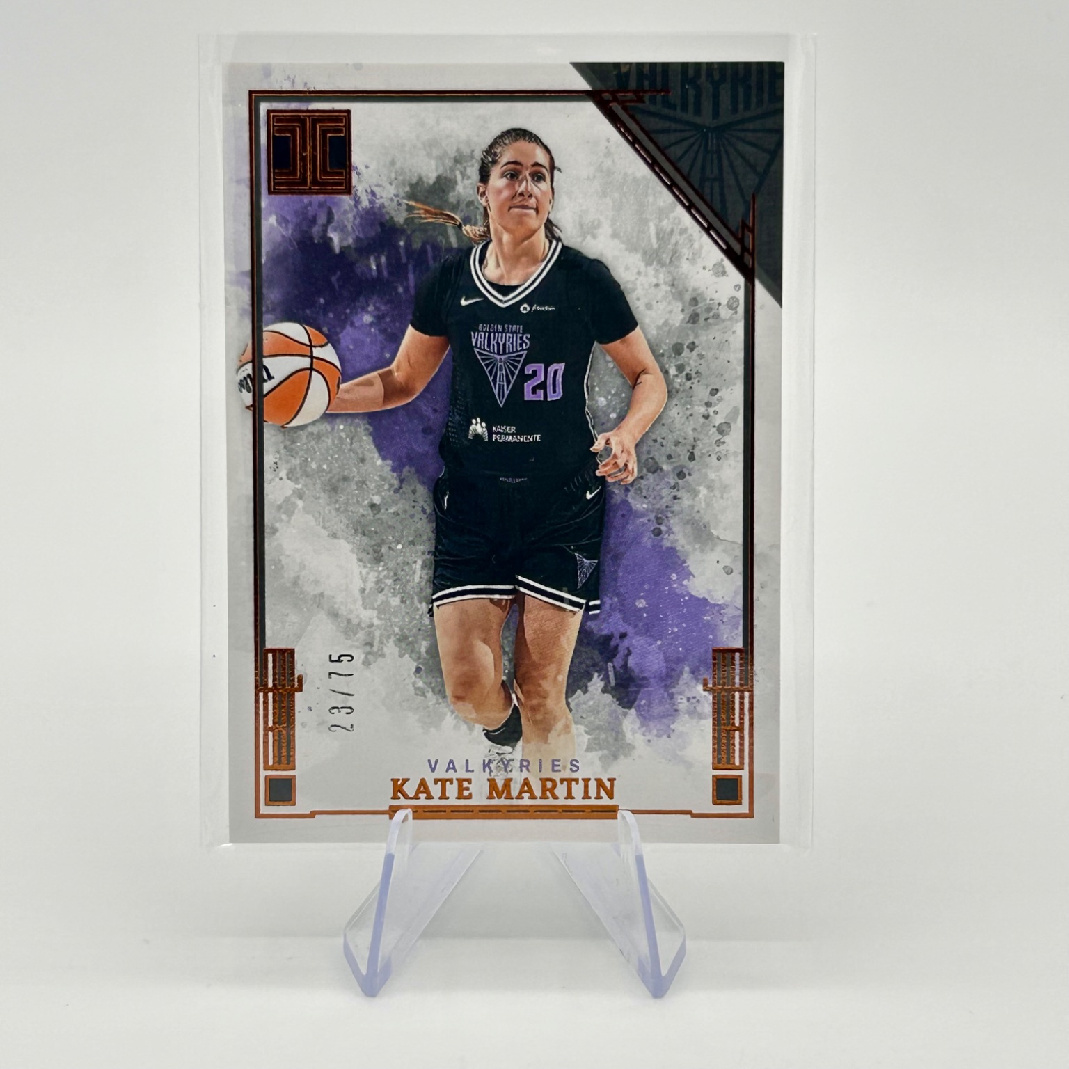 Kate Martin 2025 Panini Impeccable WNBA Bronze #79 /75 Bronze Parallel - Trading Card Image
