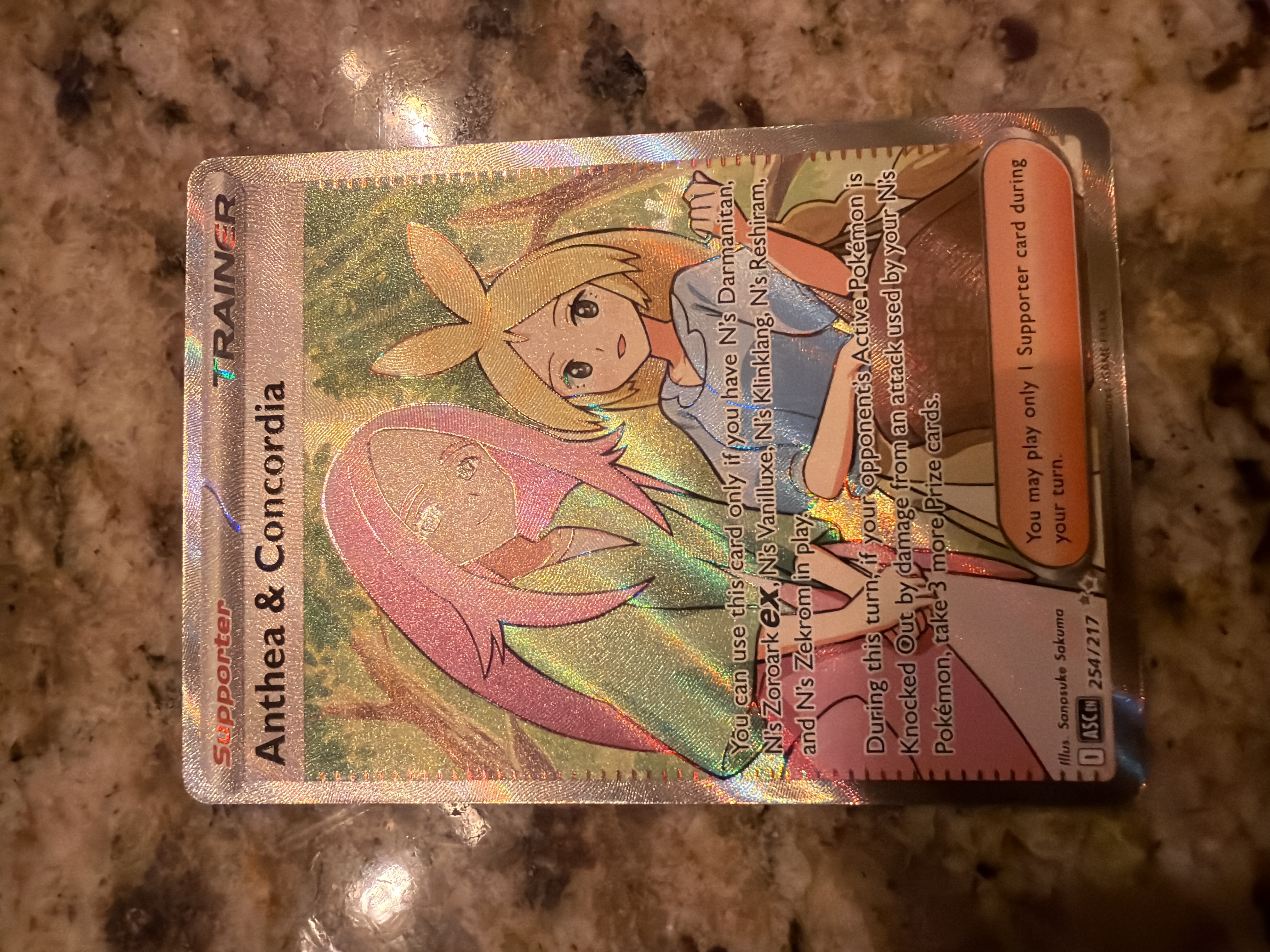 Anthea & Concordia Full Art Trainer Near Mint - Trading Card Image