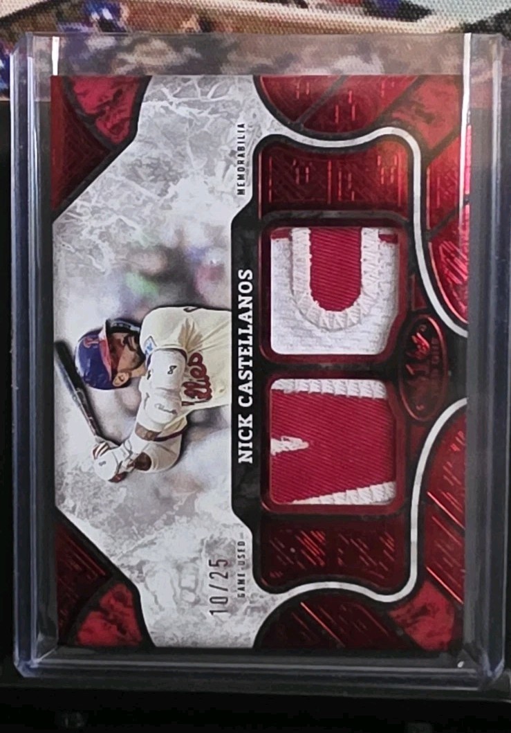 Nick Castellanos Certified Memorabilia Red Parallel /25 Red Parallel - Trading Card Image