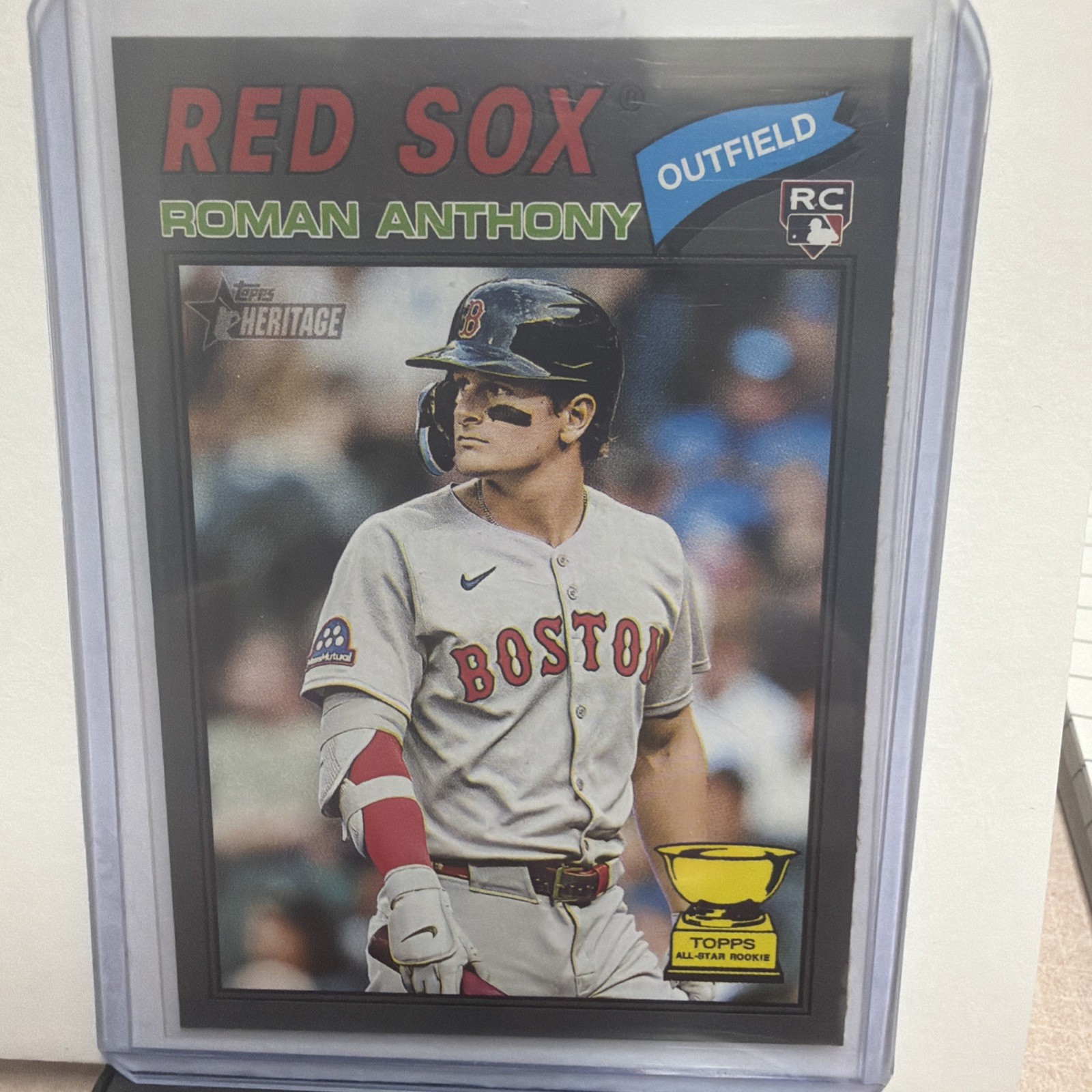 Roman Anthony - Boston Red Sox - Topps Heritage Base Rookie Card Base - Trading Card Image
