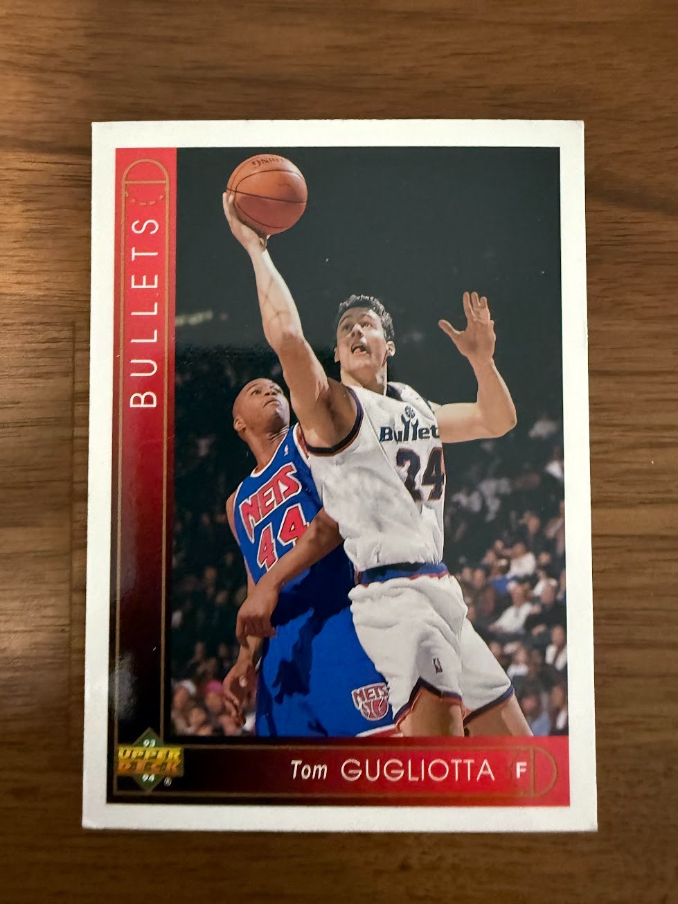 Tom Gugliotta 1993-94 Upper Deck Base Card Base - Trading Card Image