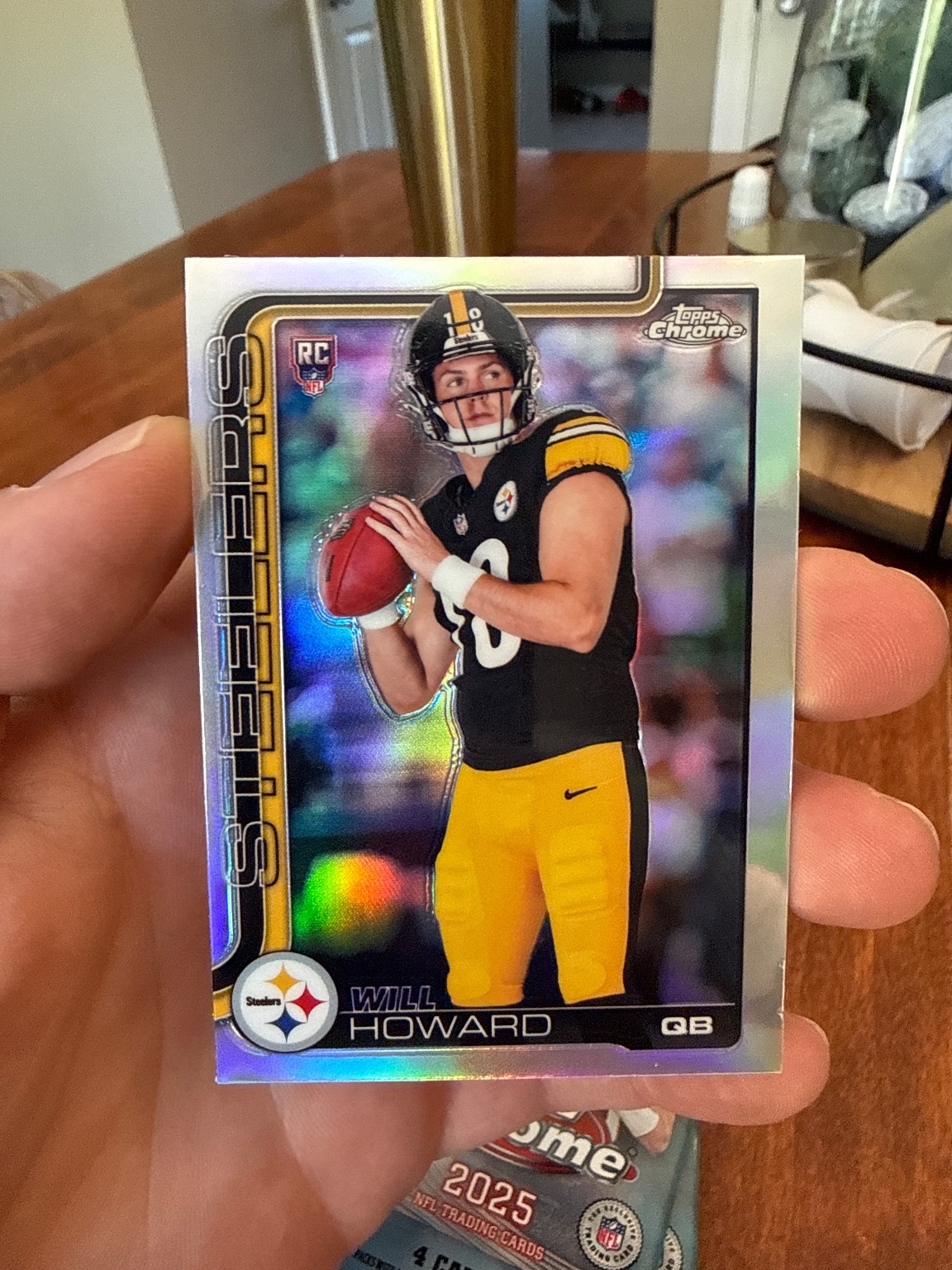 Will Howard Rookie Card Refractor Refractor - Trading Card Image