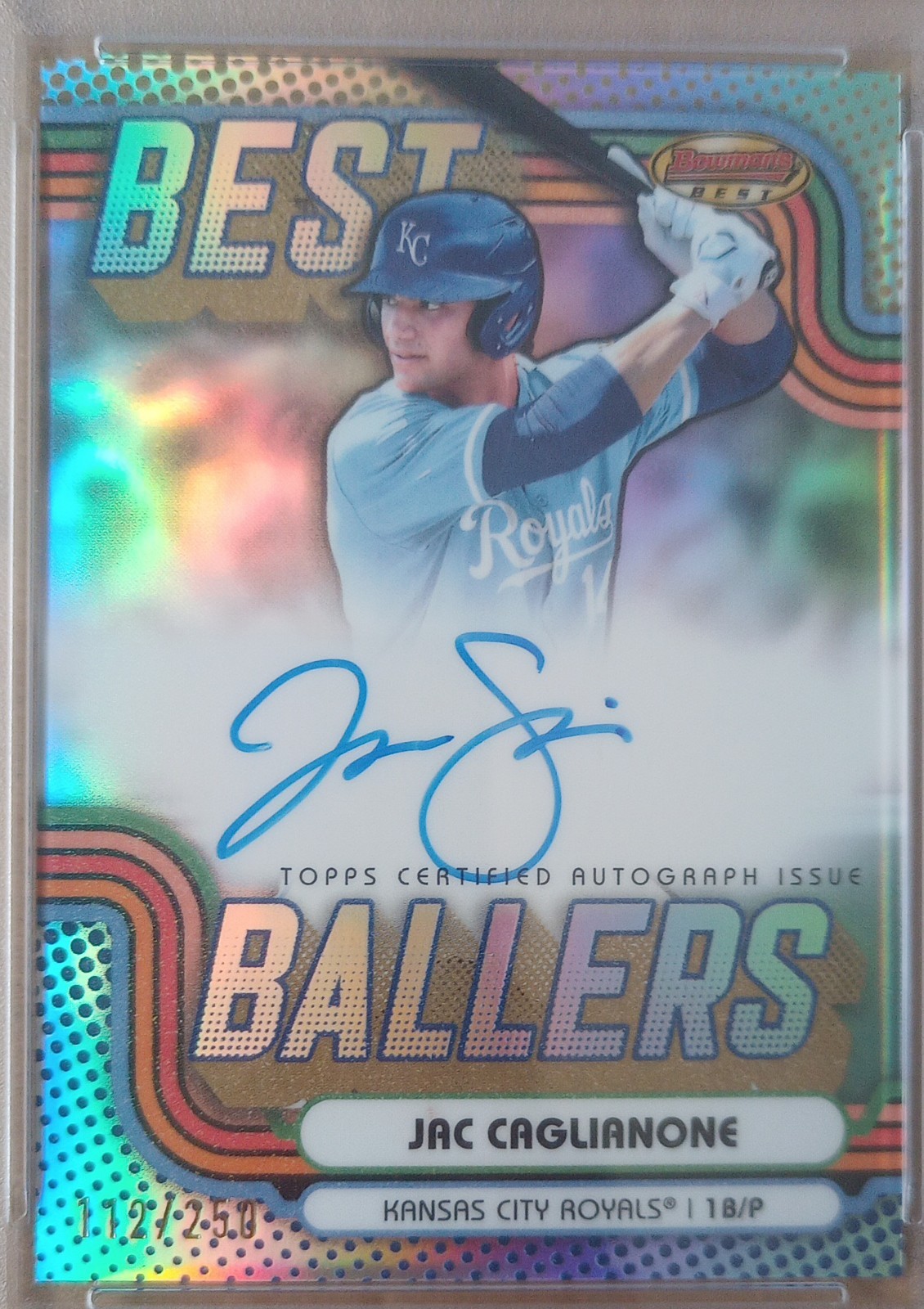 Jac Caglianone - Best Ballers Refractor Autograph Refractor /250 - Trading Card Image