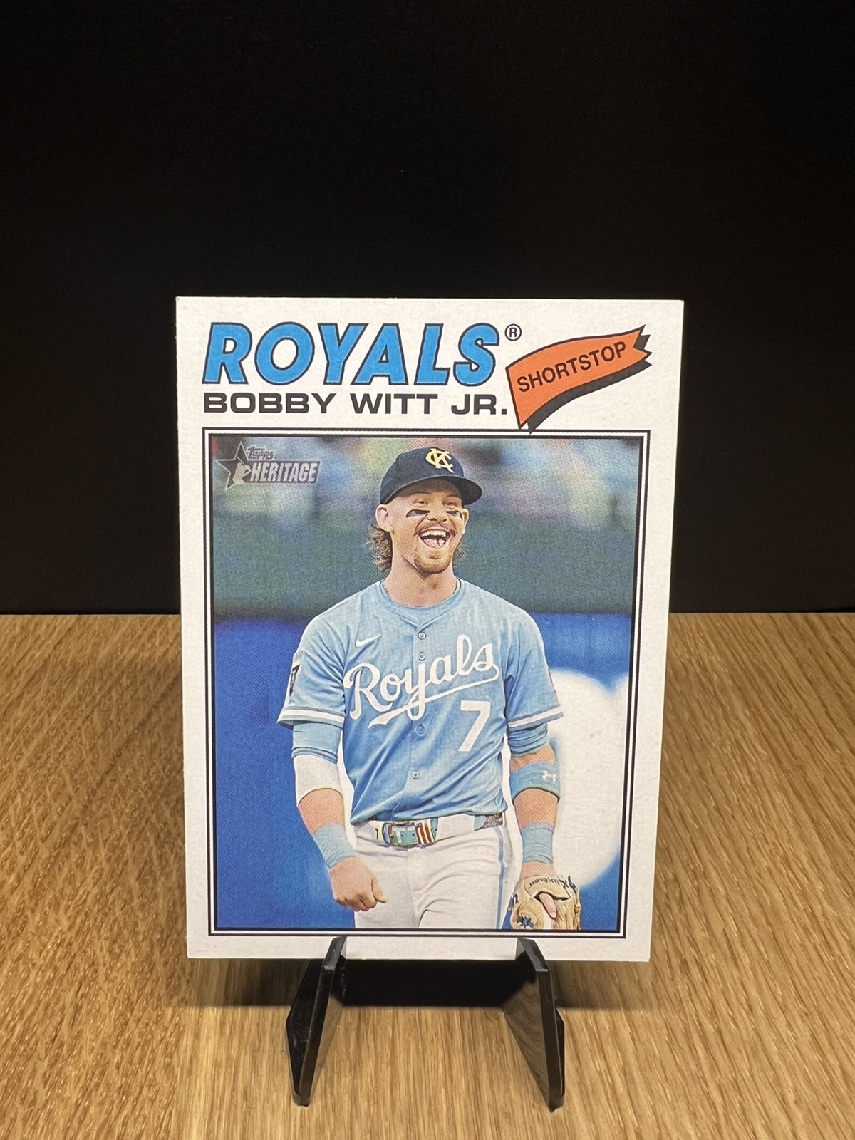 Bobby Witt Jr. Topps Heritage Base Base - Trading Card Image